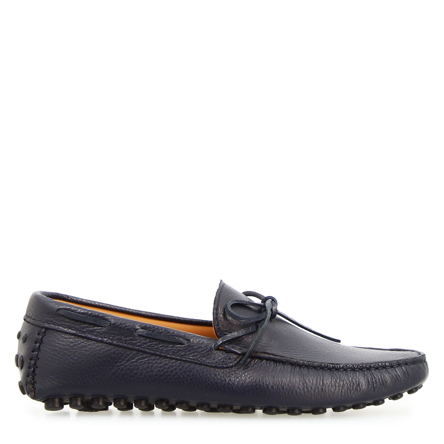 Dario handcrafted blue leather car shoe for men