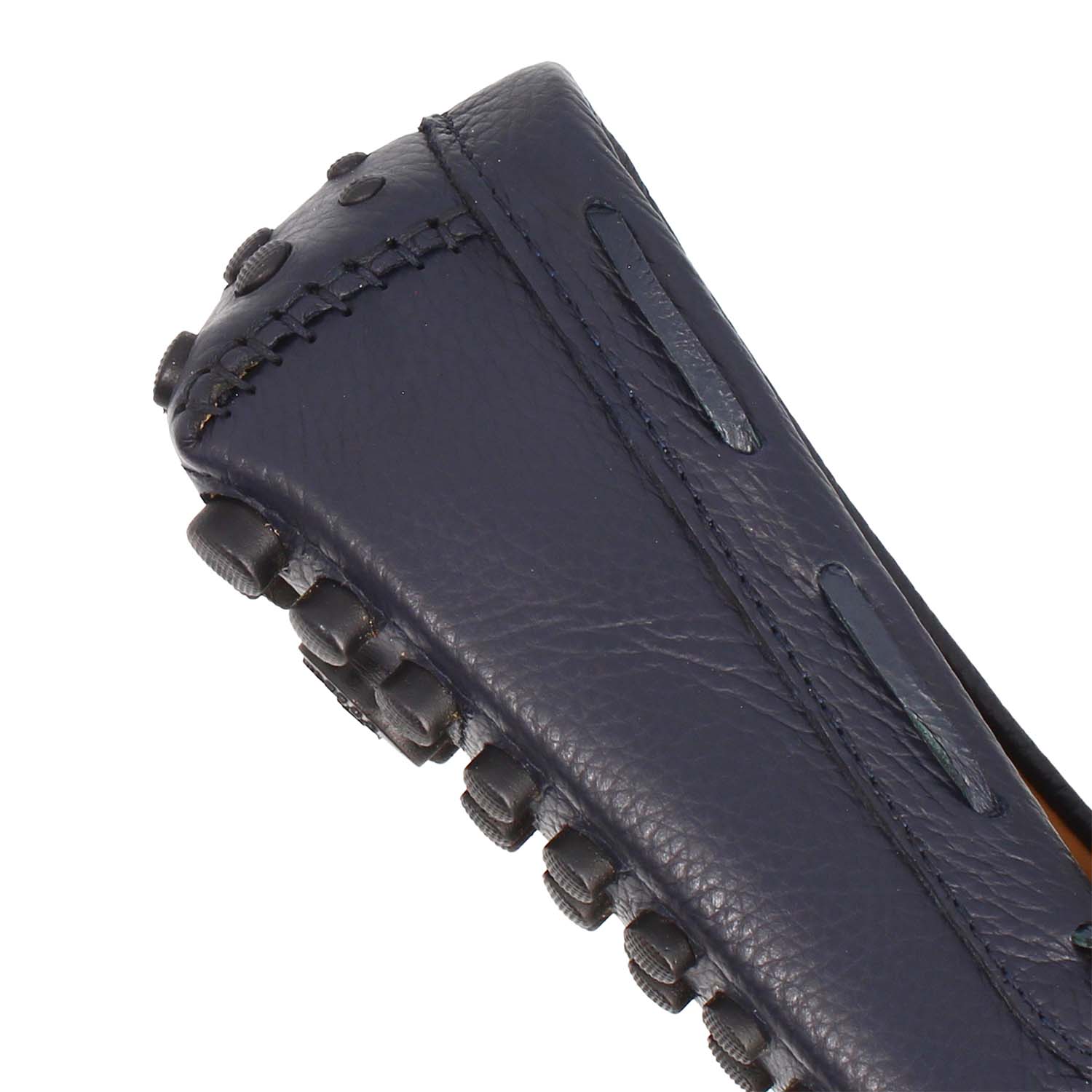 Dario handcrafted blue leather car shoe for men