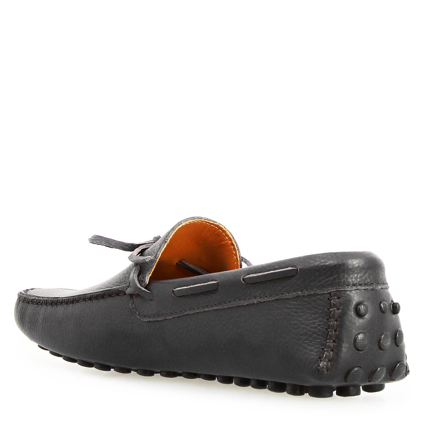 Dario handgefertigter herren slipper aus schwarzem Leder