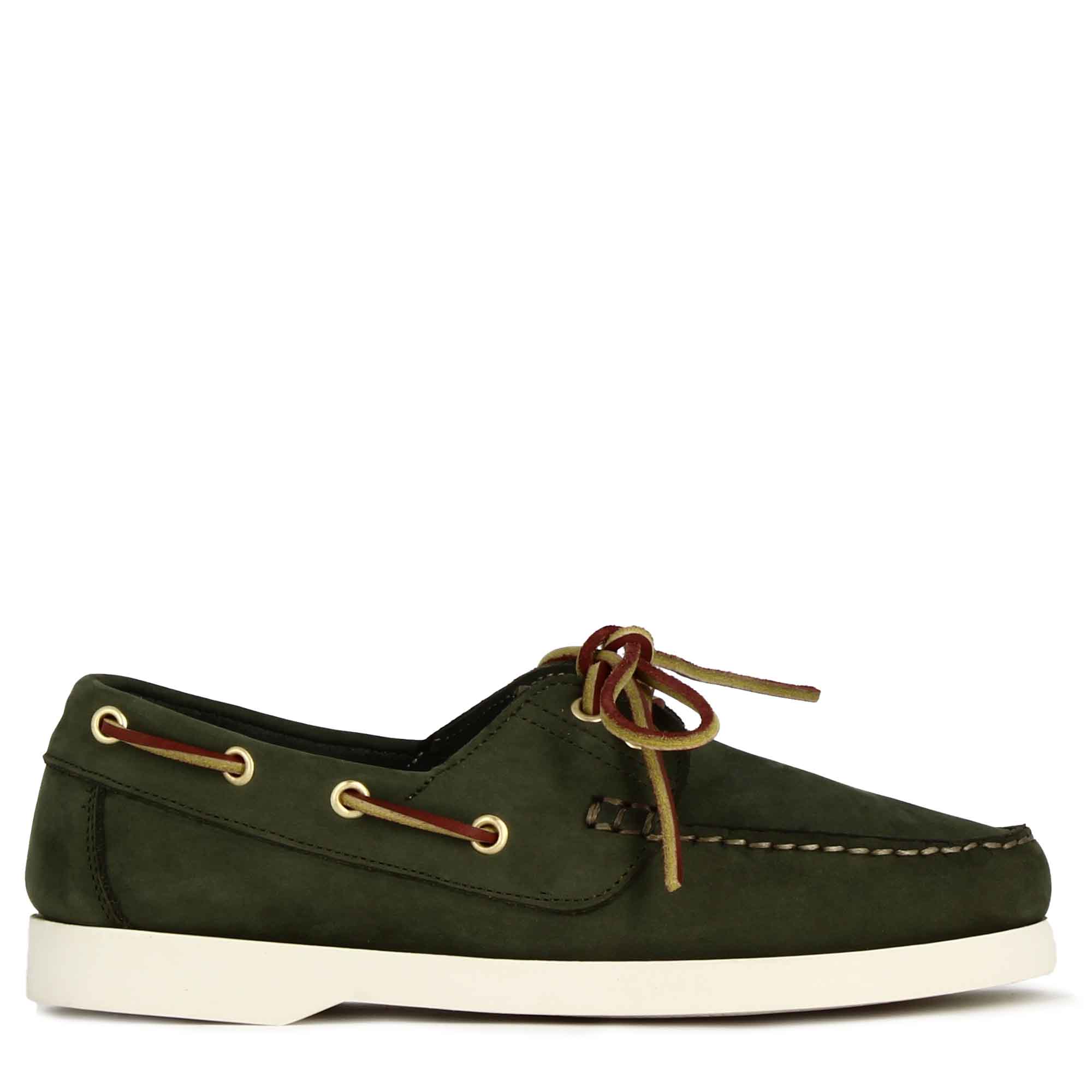 Grün wildleder boot mokassin für frauen