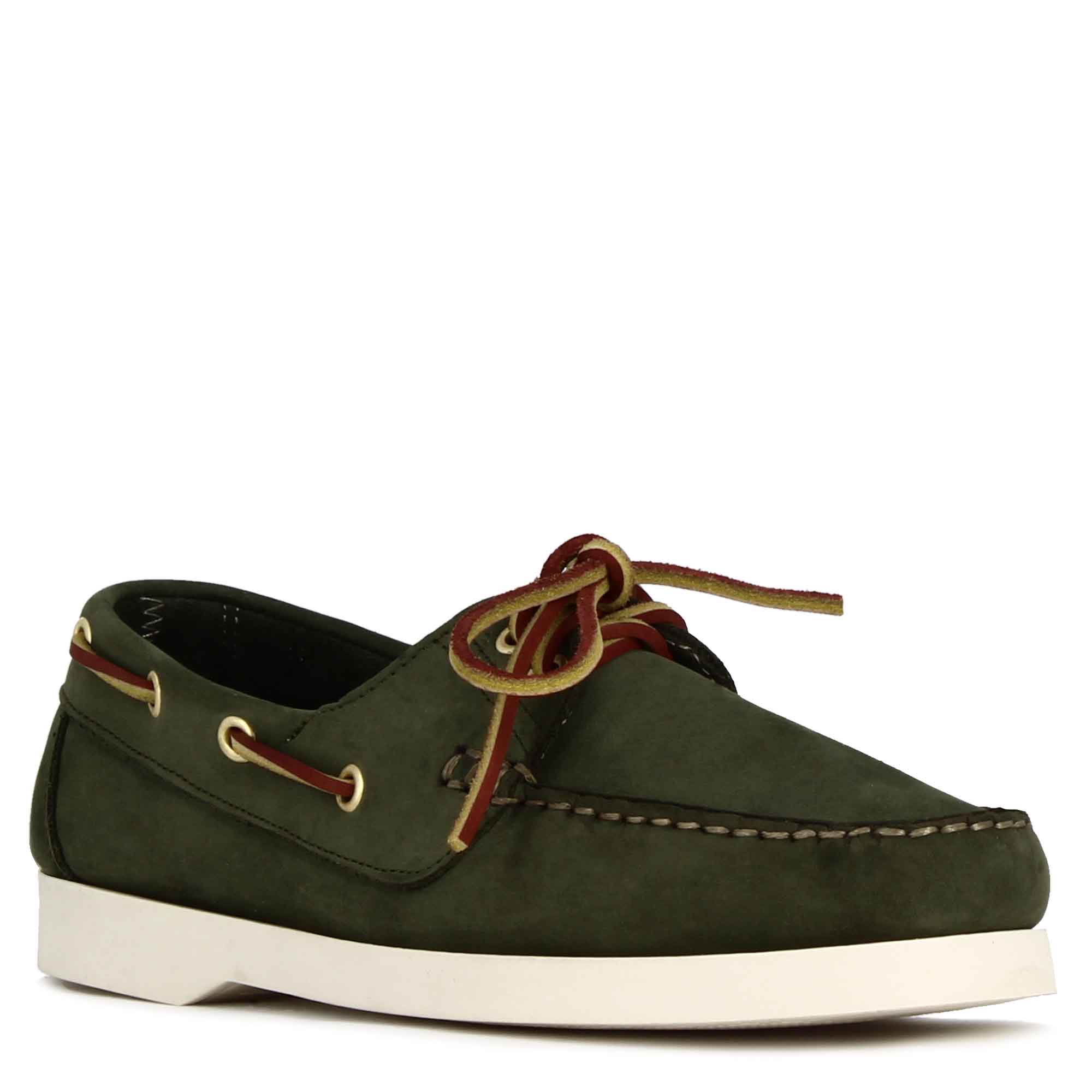Grün wildleder boot mokassin für frauen
