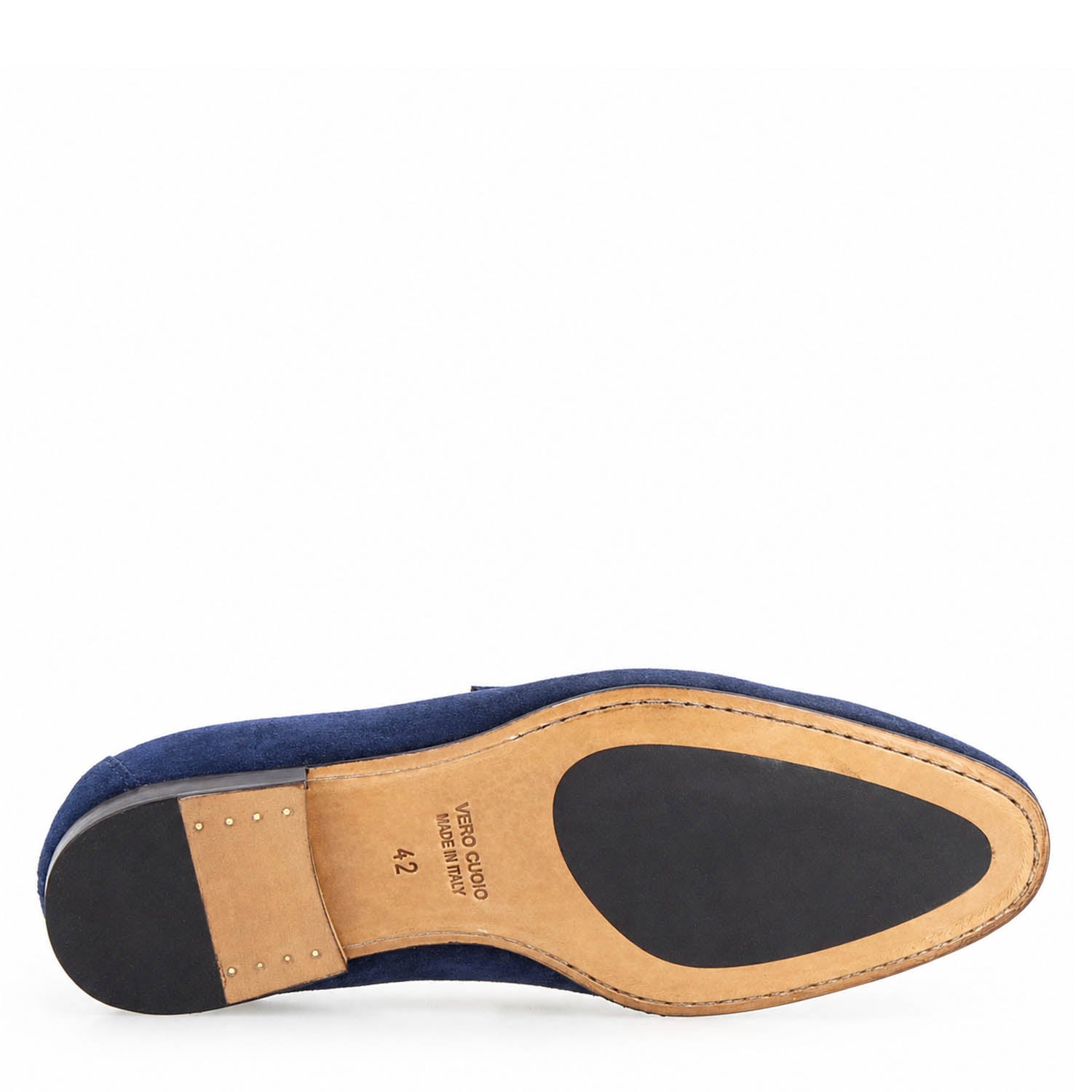 Herren loafer aus blauem veloursleder Manfredo