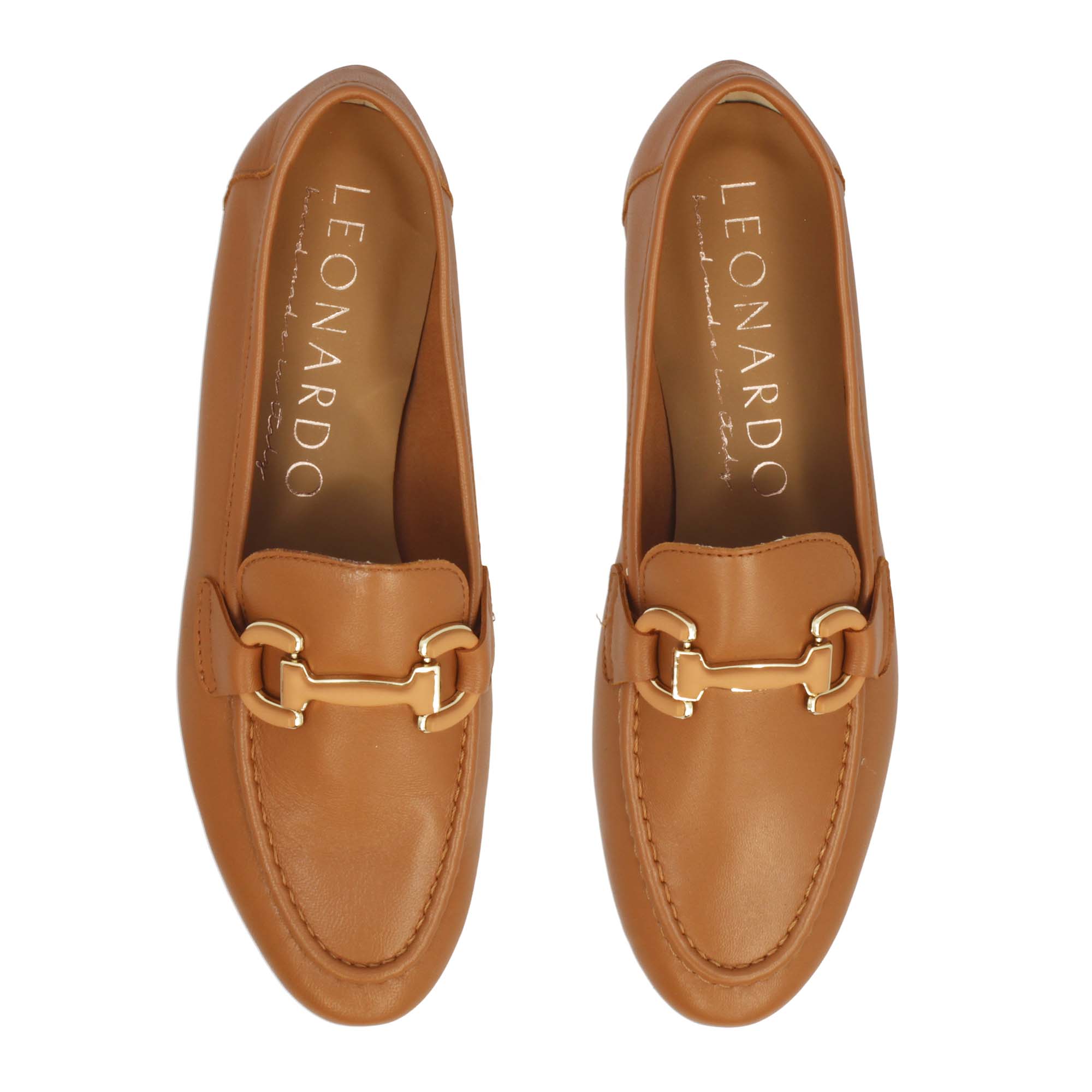 Women's Handmade Soft Moccasin in Brown Leather