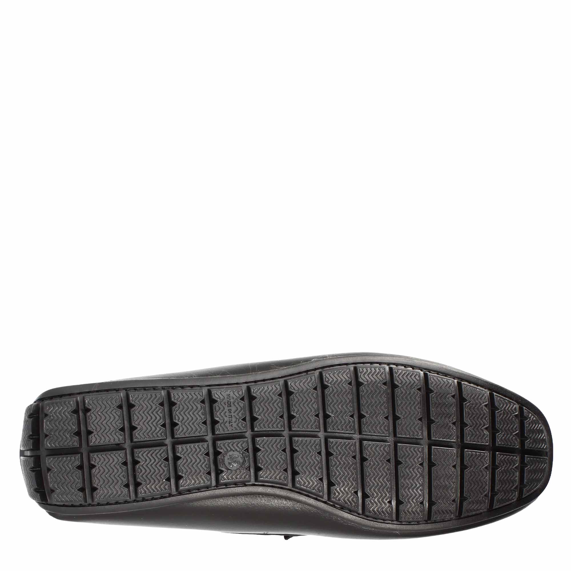 Ulisse men's black leather moccasin