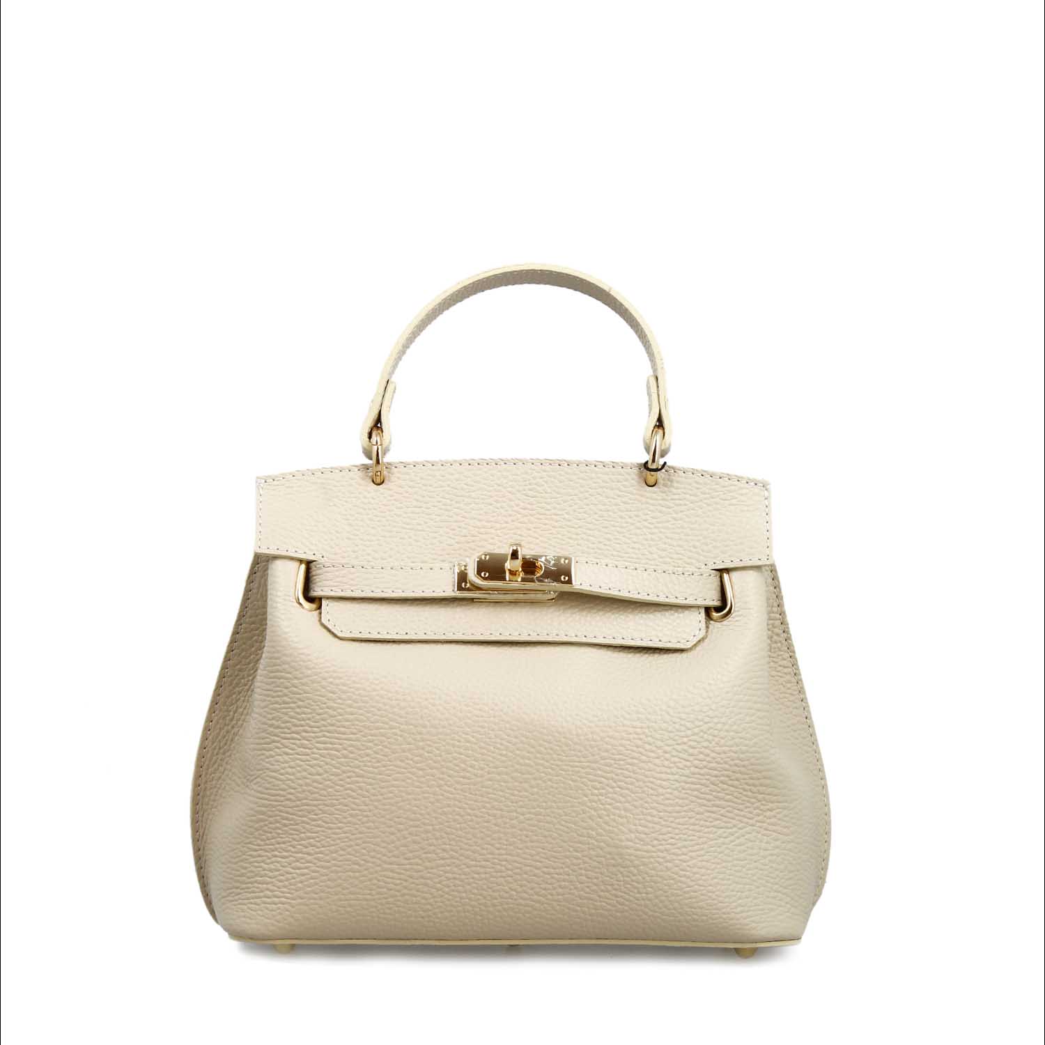 Ninfea white leather handbag for women
