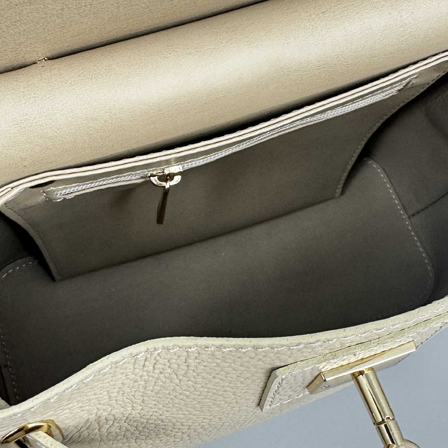 Ninfea white leather handbag for women