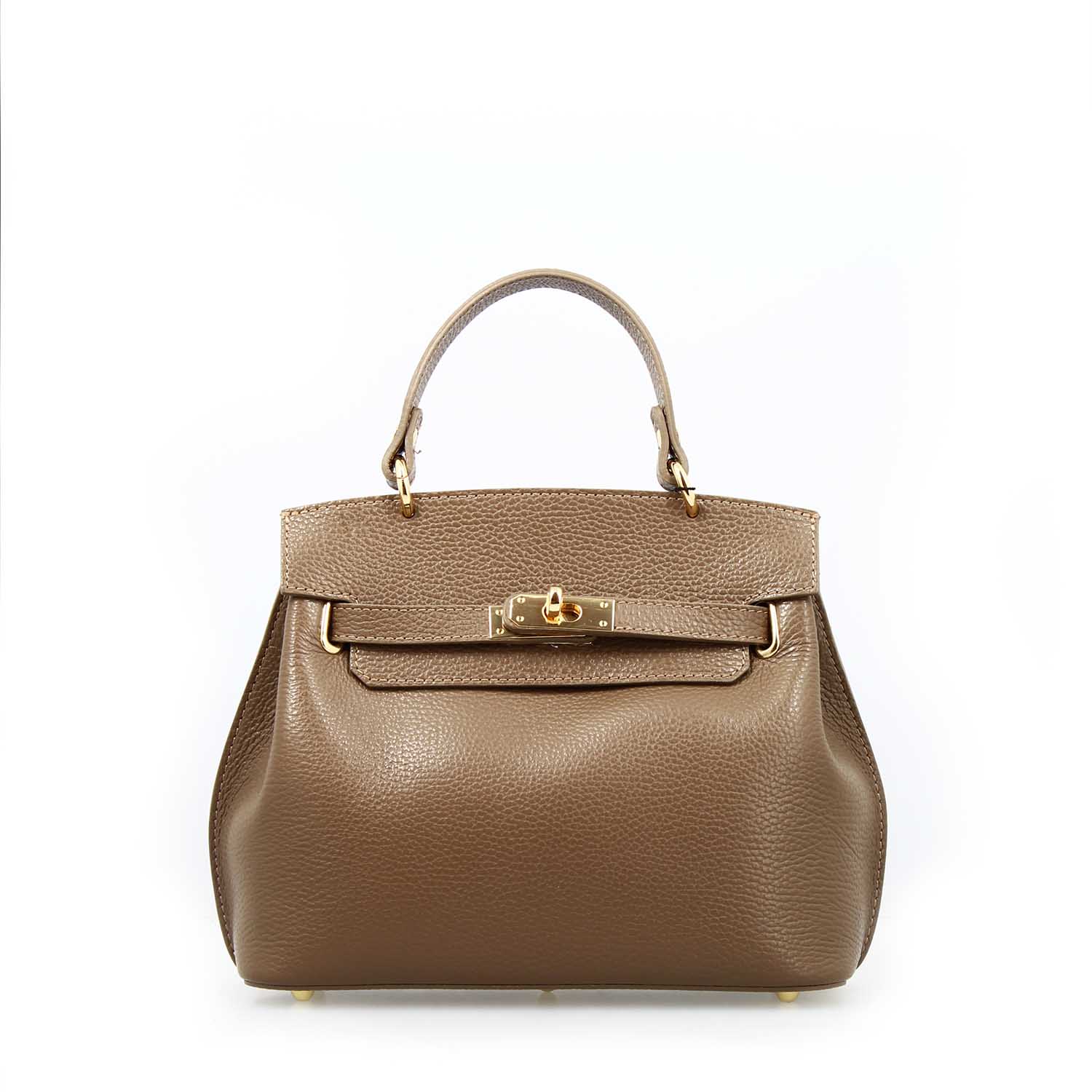 Ninfea brown leather hand and shoulder bag for women