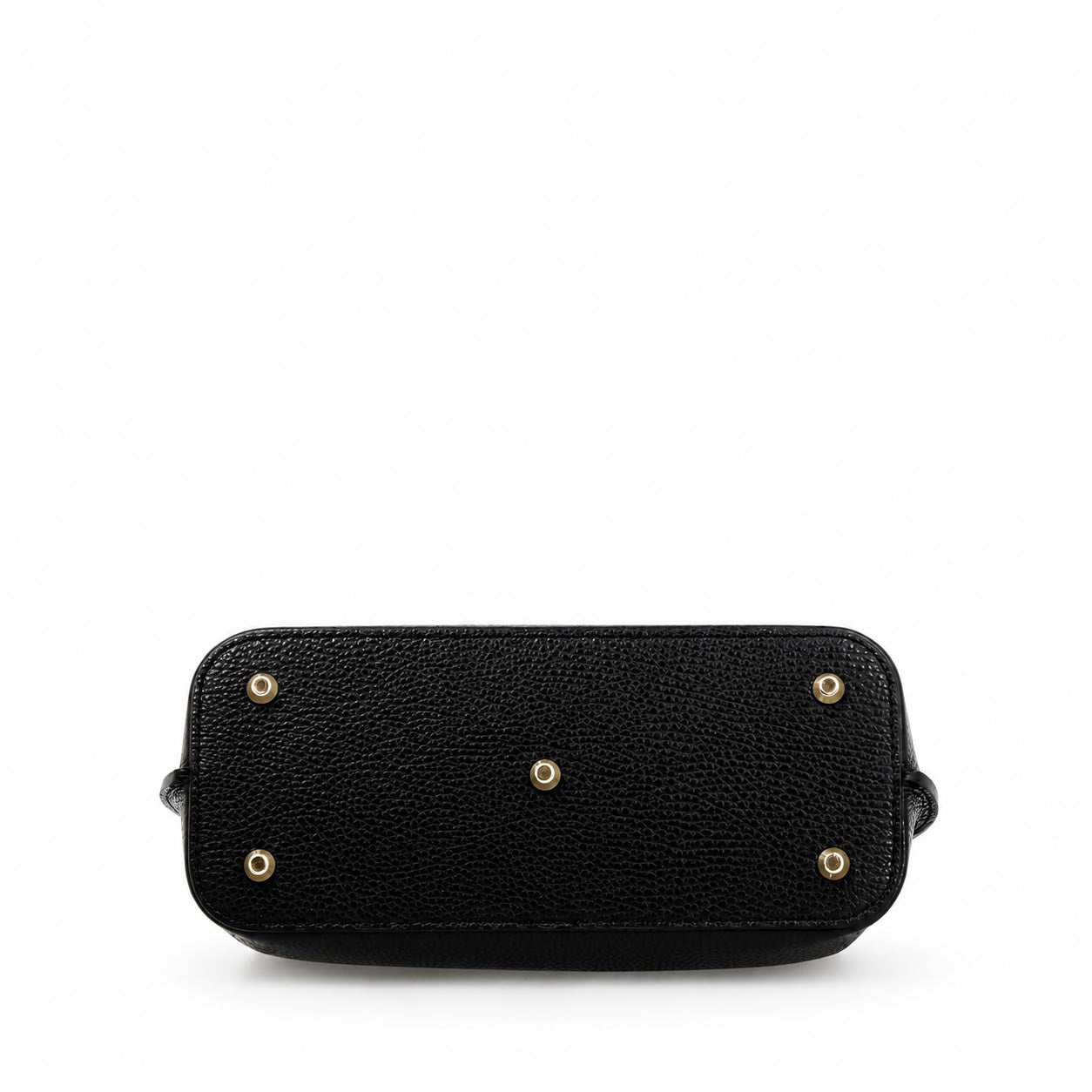 Ninfea schwarz handtasche aus kalbsleder