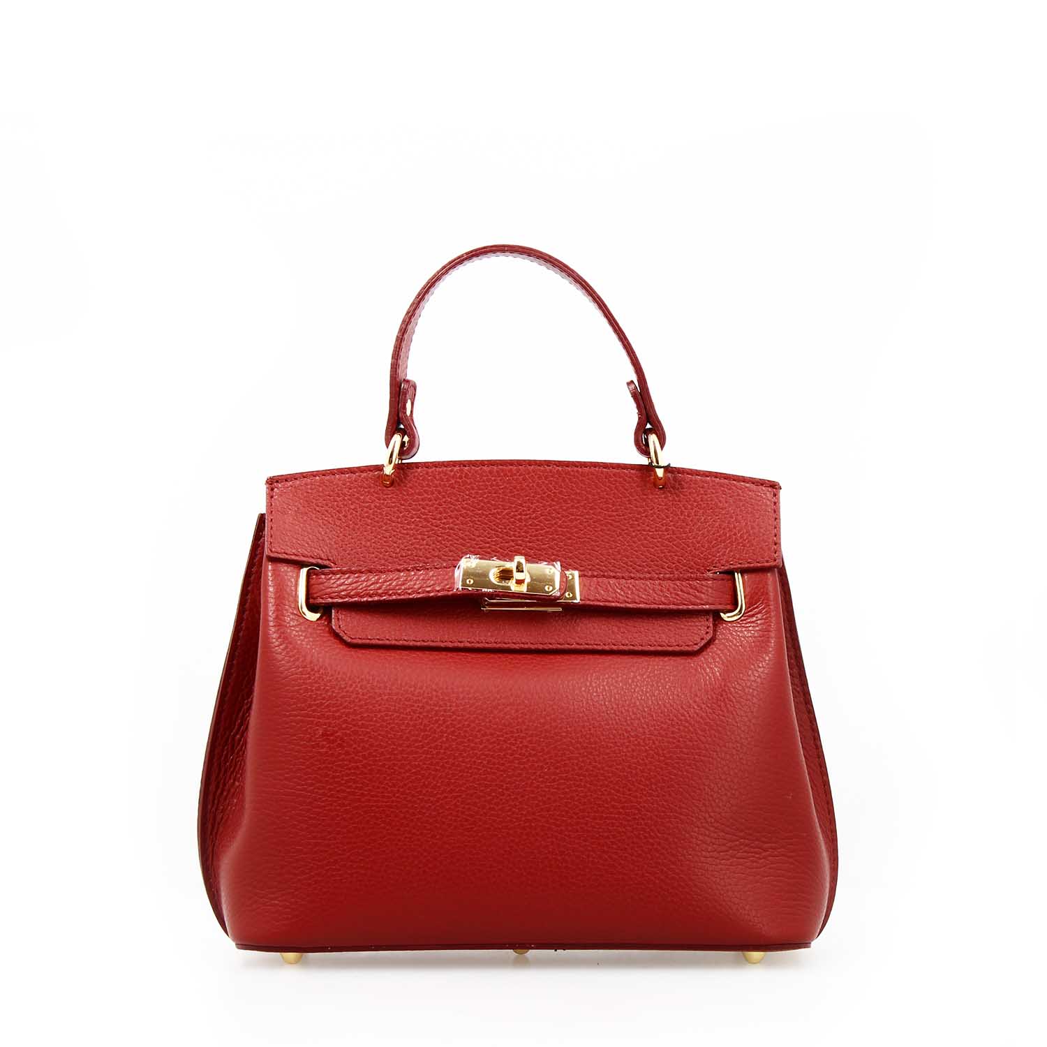 Ninfea red leather handbag for women