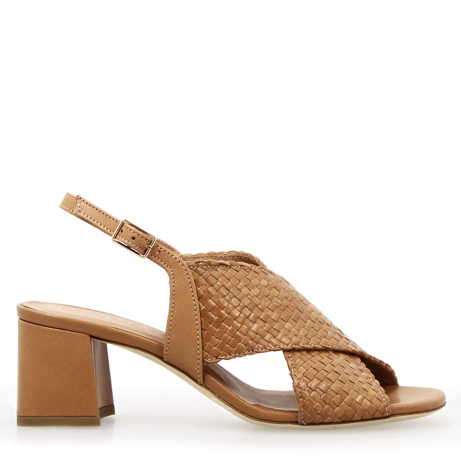 Sandale Demetra pour femme en cuir marron