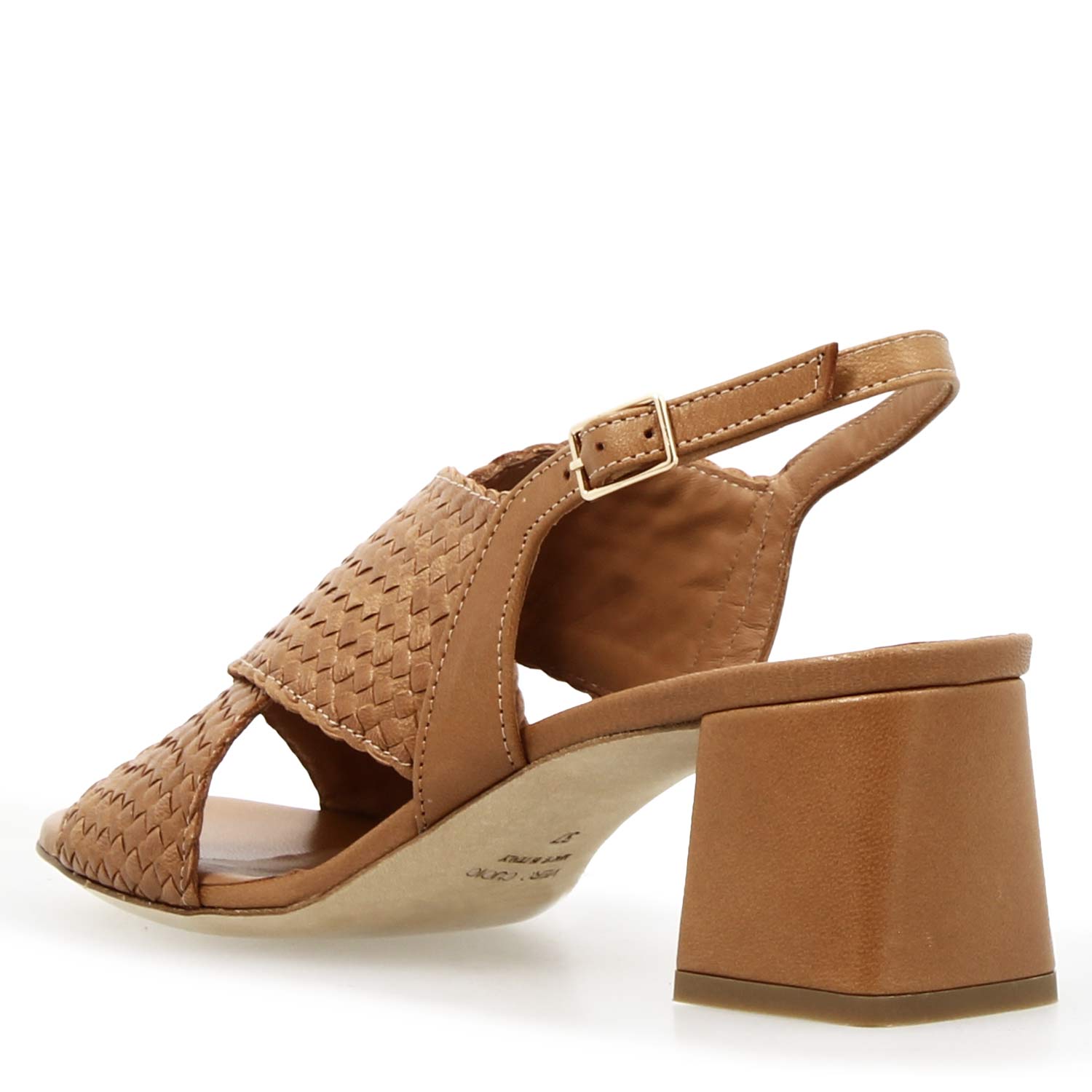 Sandale Demetra pour femme en cuir marron