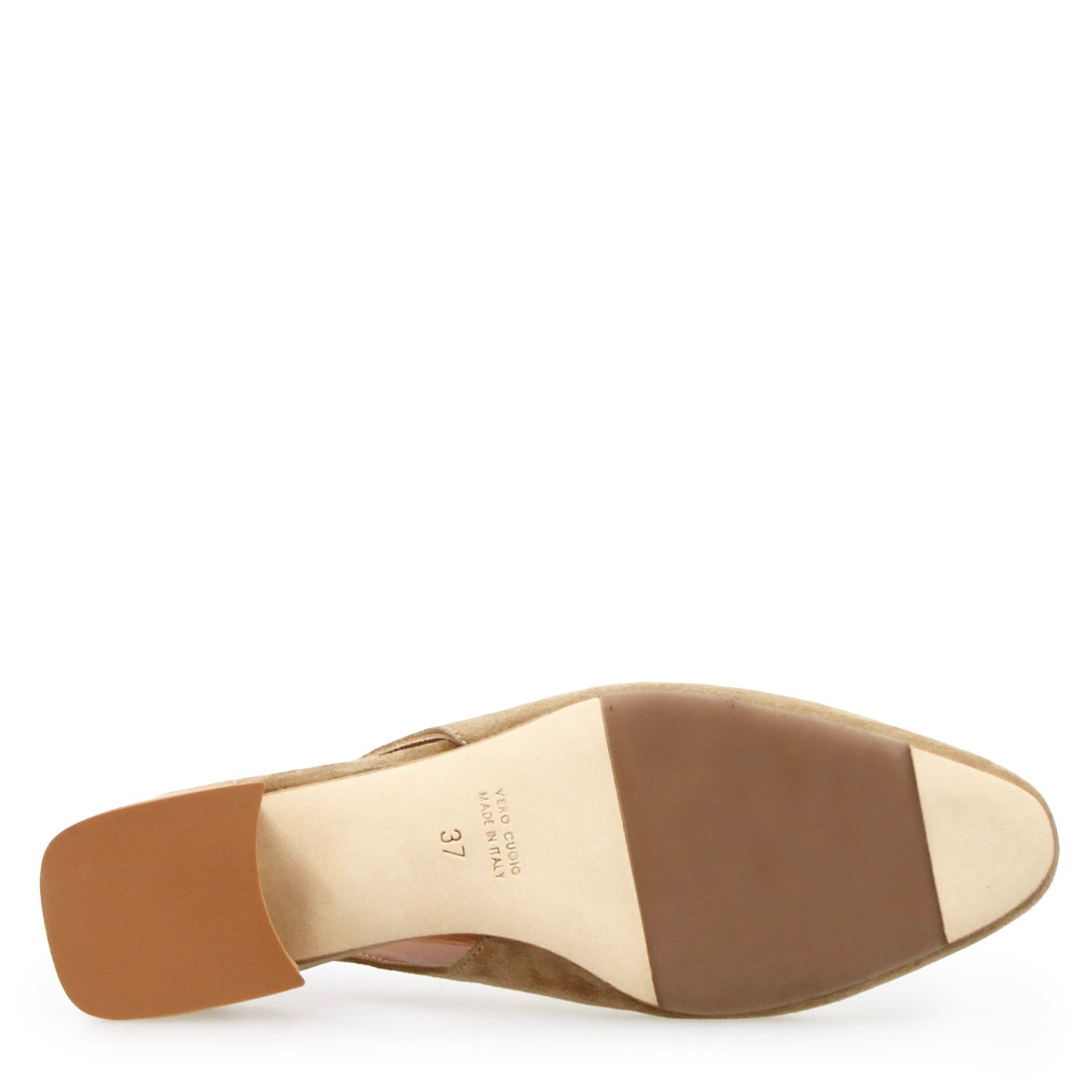 Sandales femme Gemma à talon moyen en daim beige