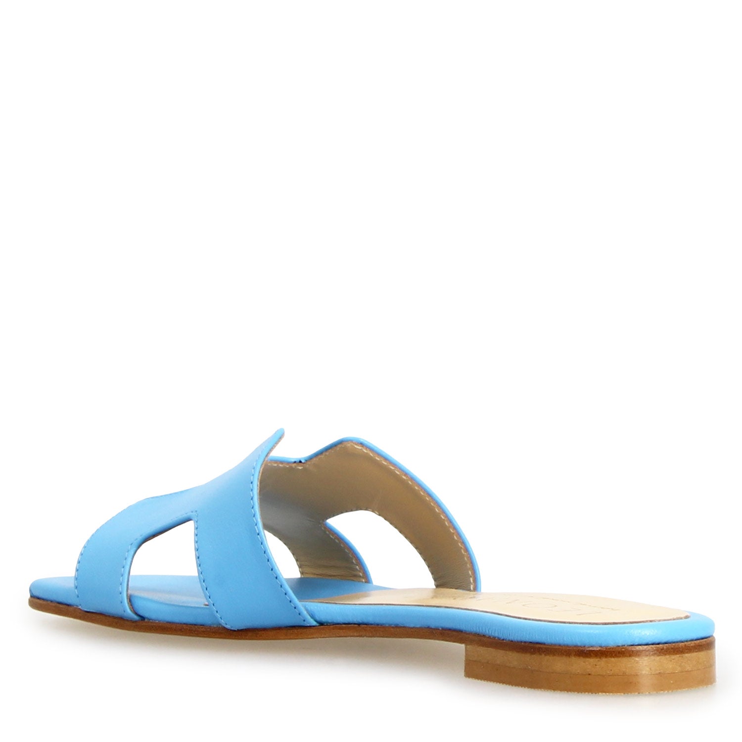 Sandalo da donna Harmony in pelle nappa celeste