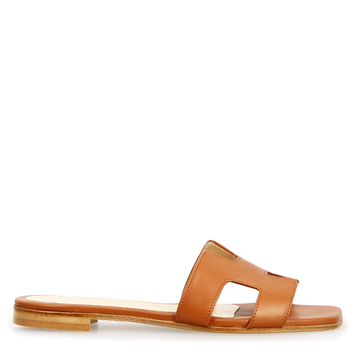 Sandalo da donna Harmony in pelle nappa marrone
