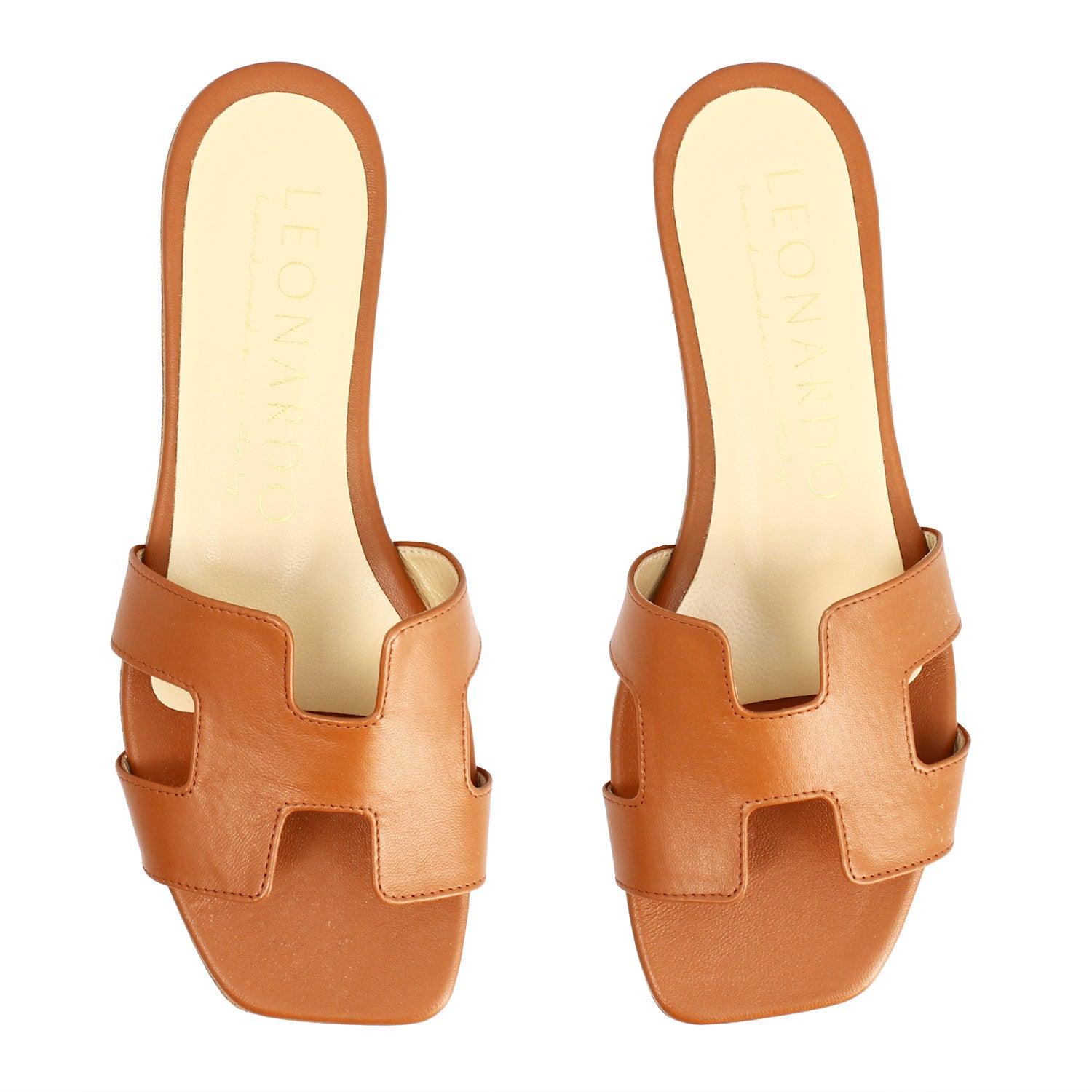 Sandales femme Harmony en cuir nappa marron