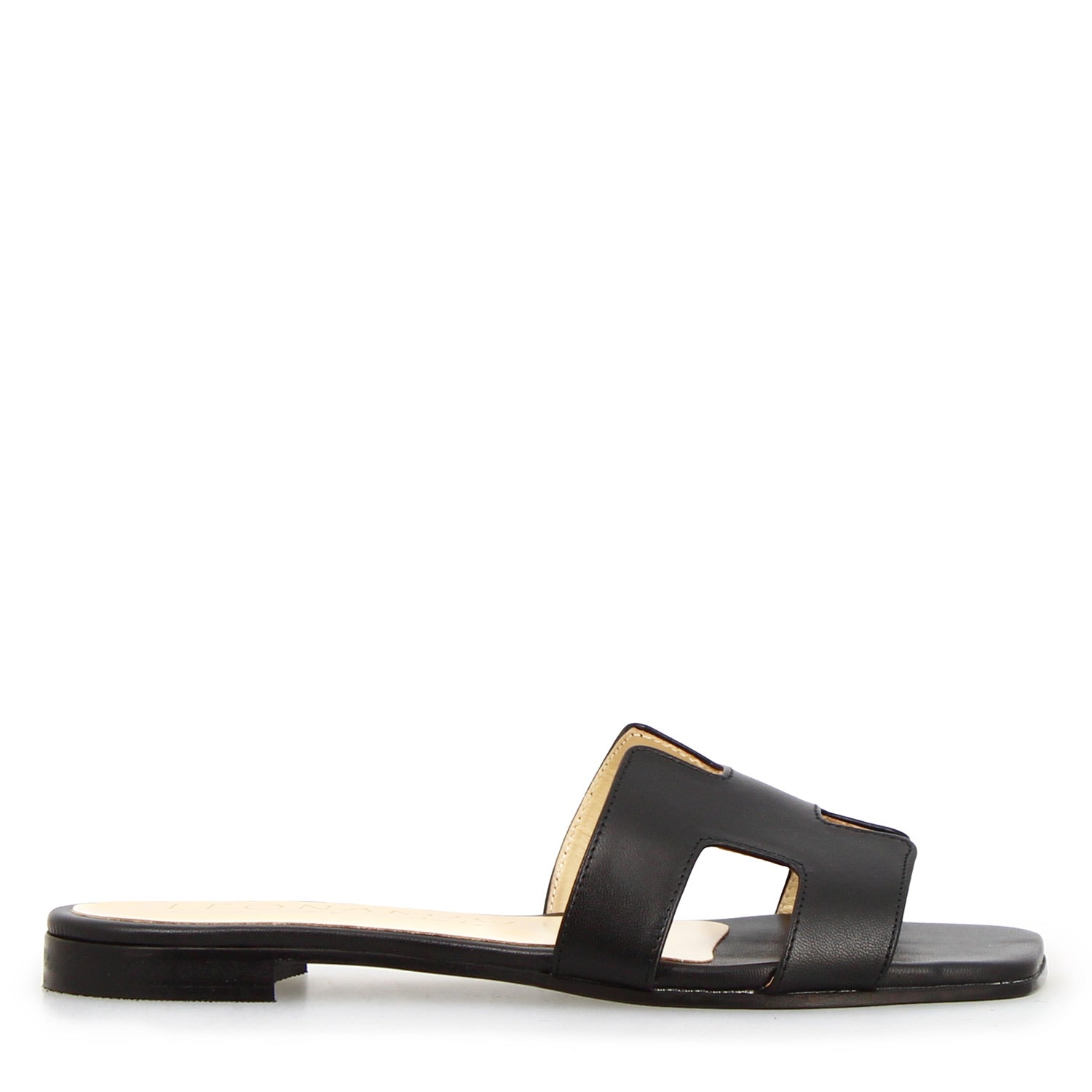 Sandalo da donna Harmony in pelle nappa nero