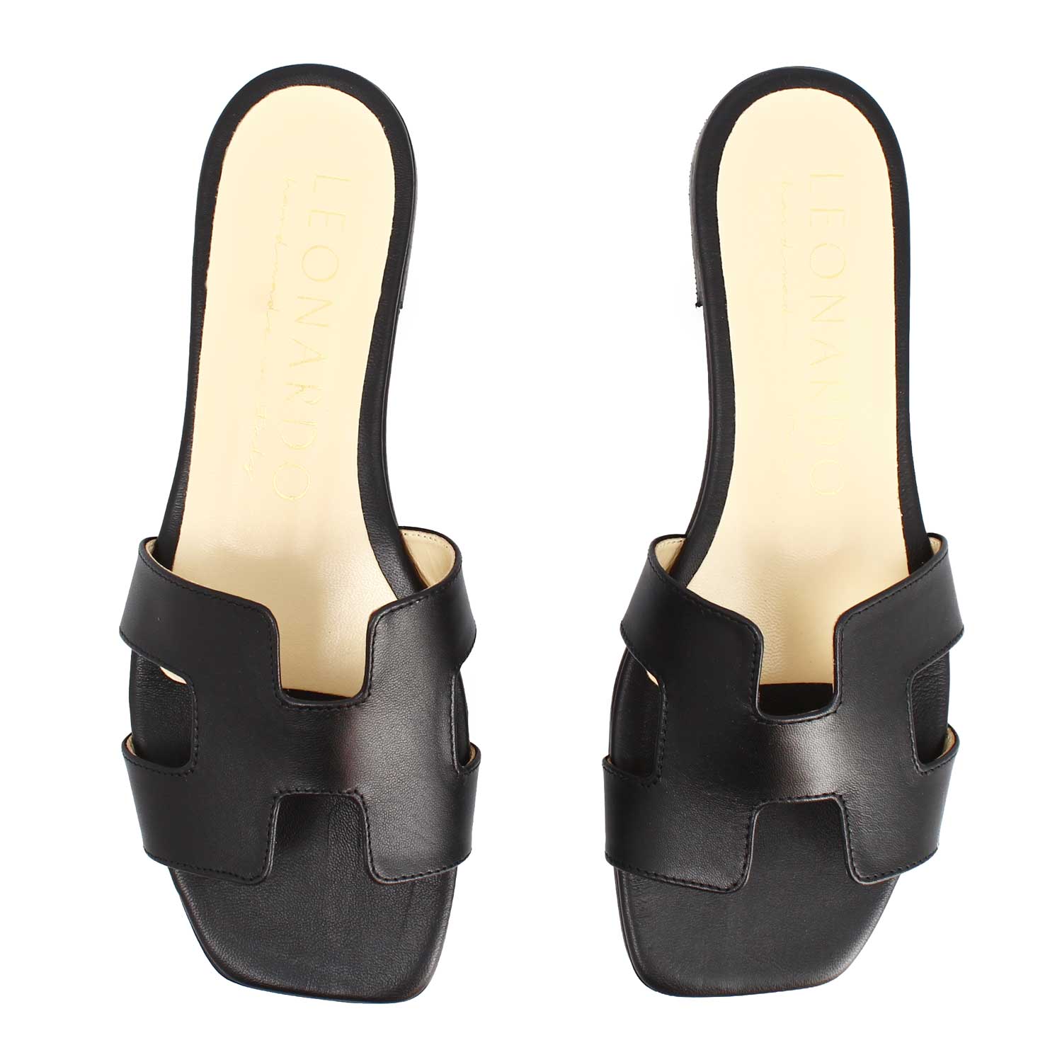 Sandales femme Harmony en cuir nappa noir