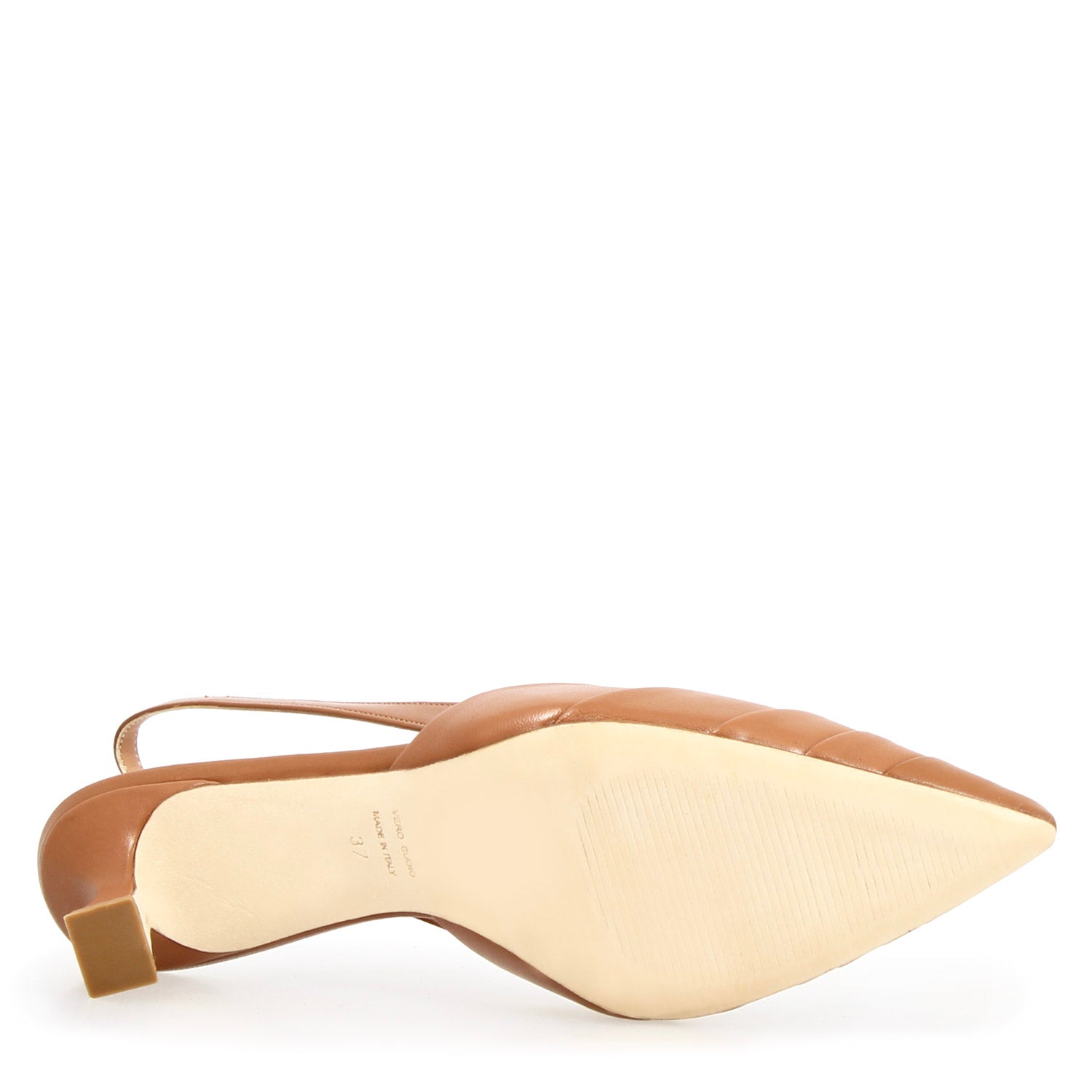 Sandales slingback Apollina pour femme en cuir marron