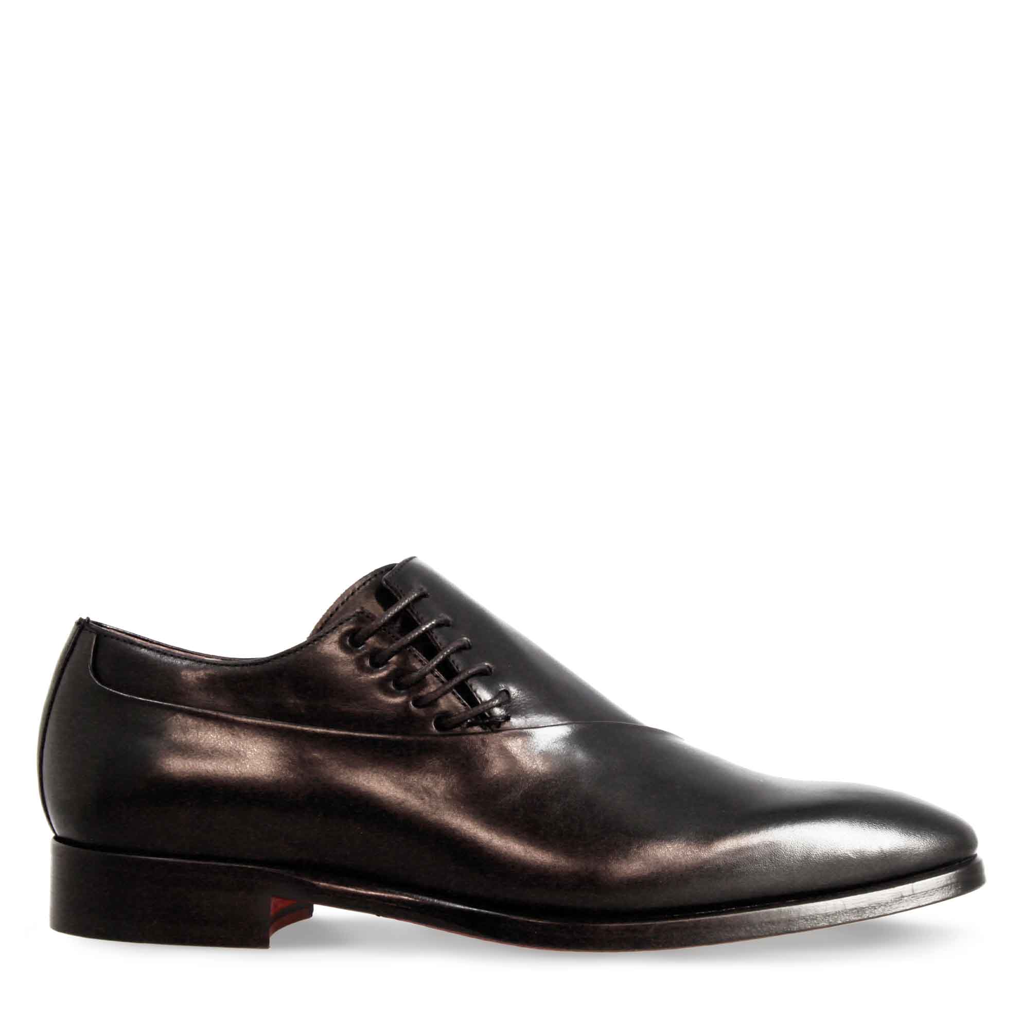 Scarpe francesine eleganti da uomo in pelle nero