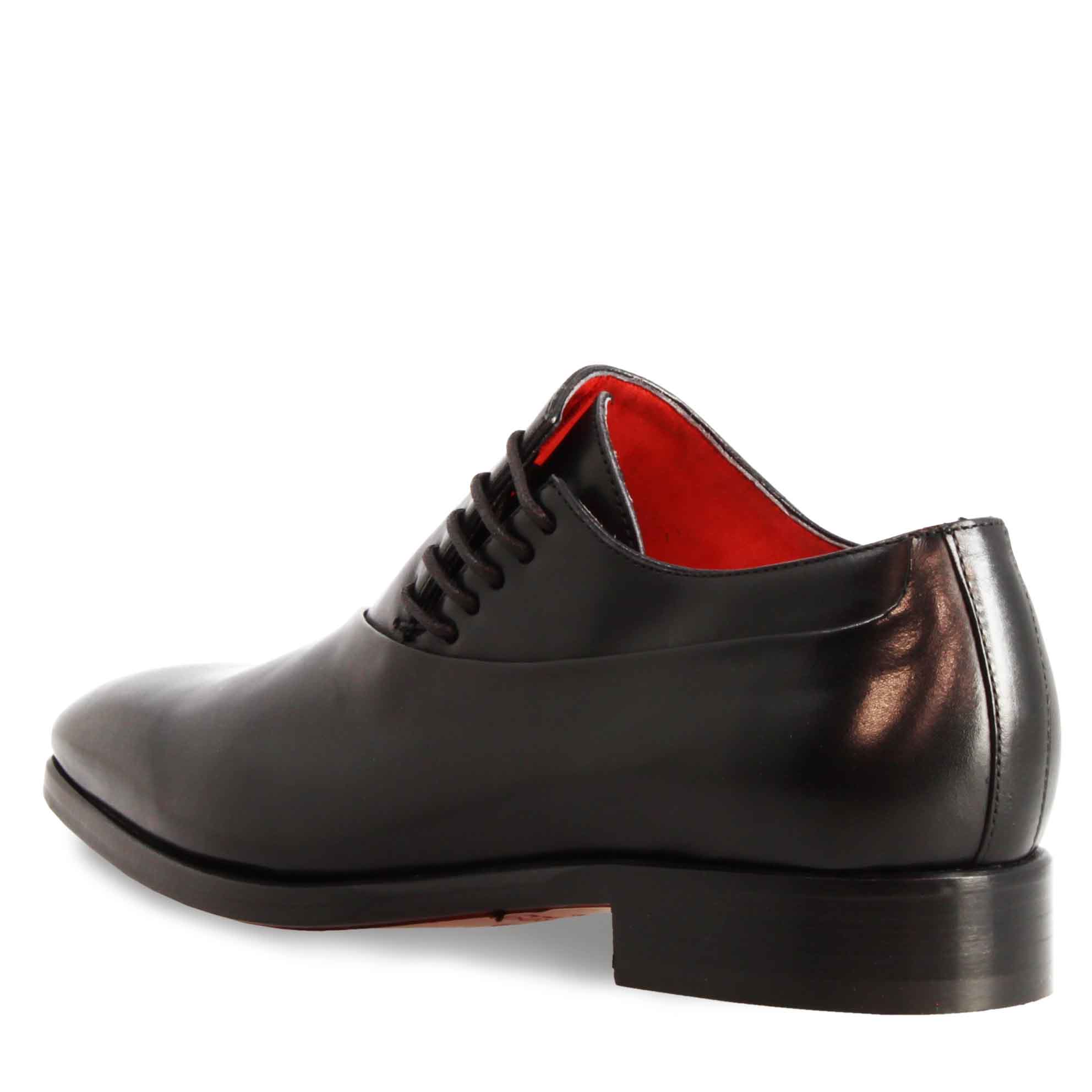 Scarpe francesine eleganti da uomo in pelle nero - LeonardoShoes
