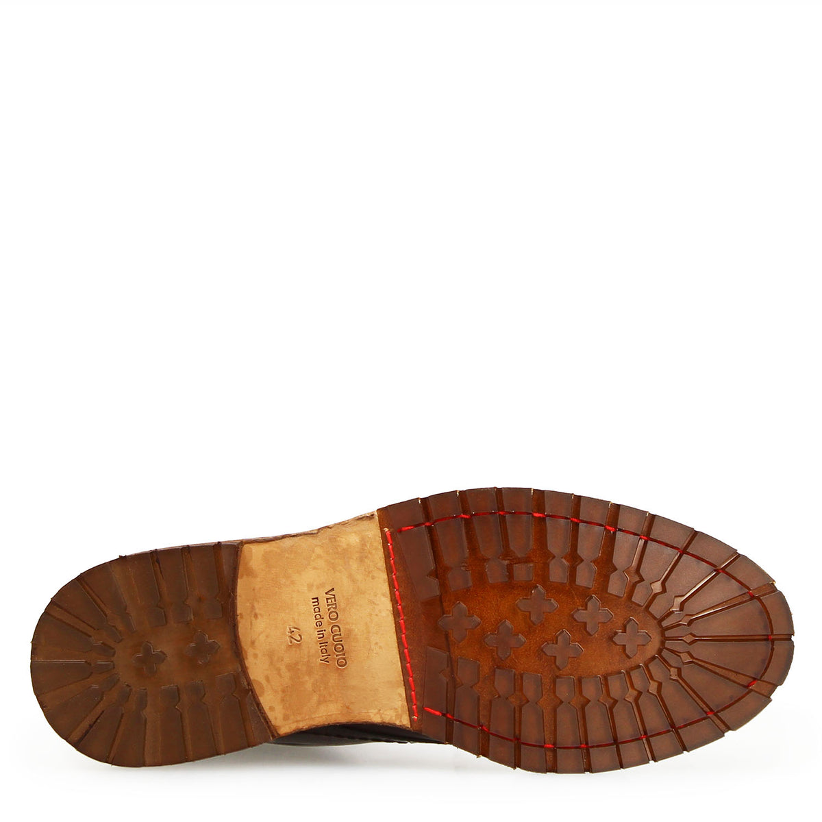 Seneca Herren Schnürstiefelette aus dunkelbraunem Leder