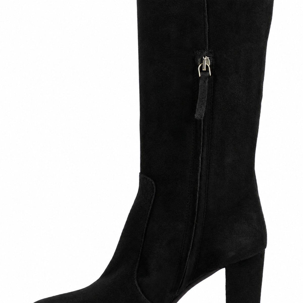 Signoria - Botte talon haut femme en daim noir
