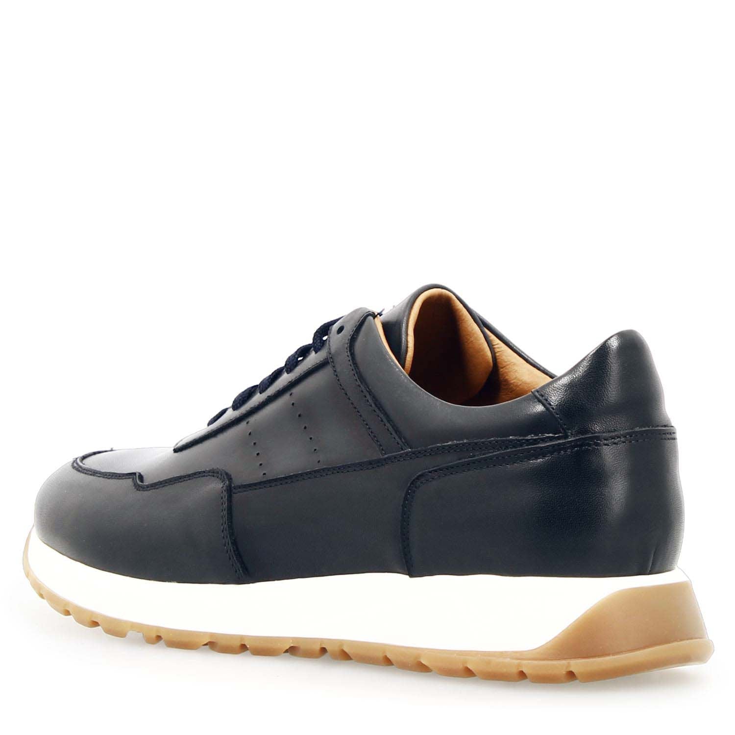 Ateneo sneakers in blue leather for men