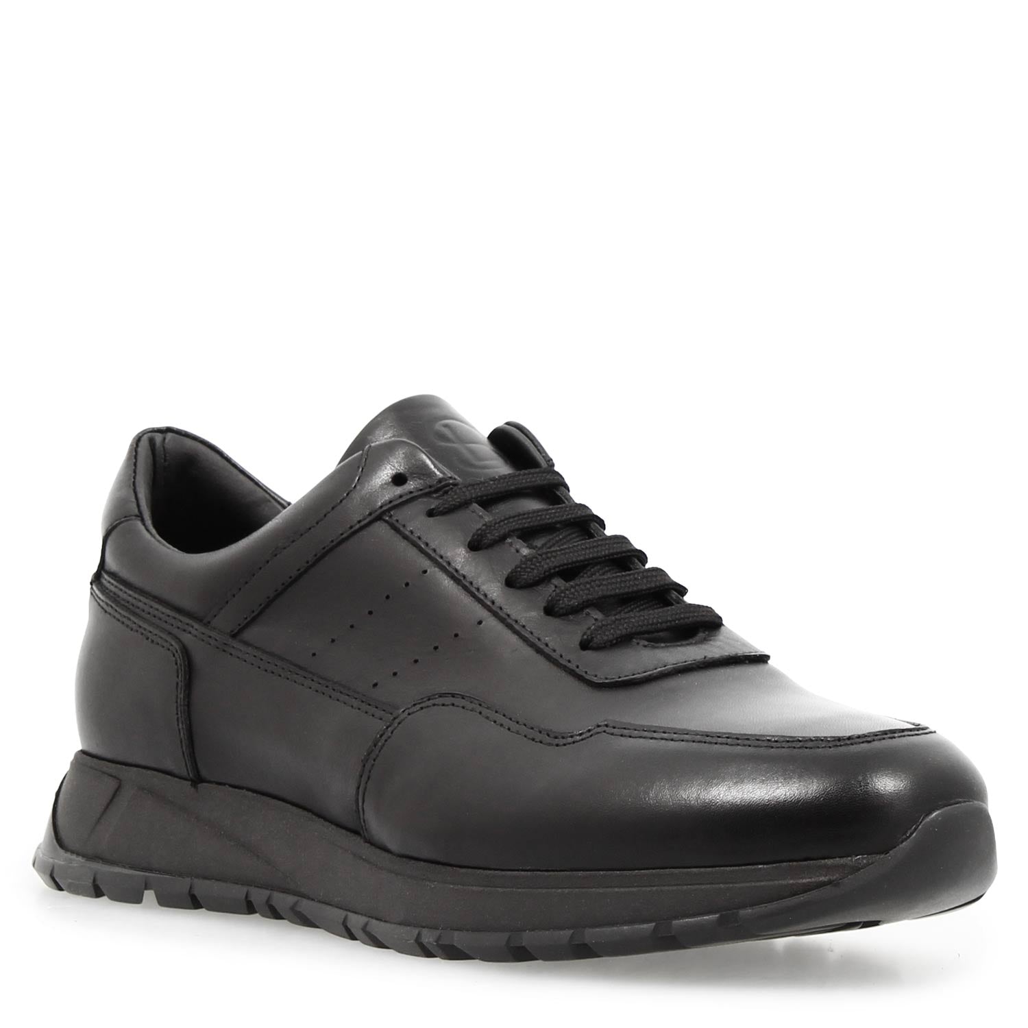 Ateneo sneakers in black leather for men
