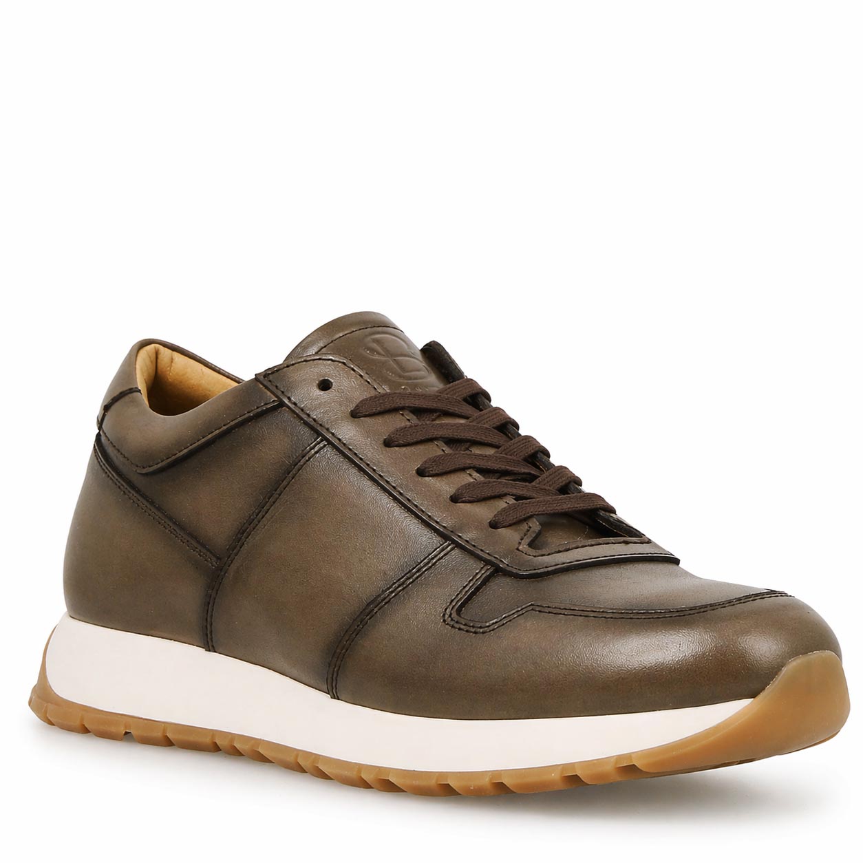 Piave sneakers for men in dark brown leather