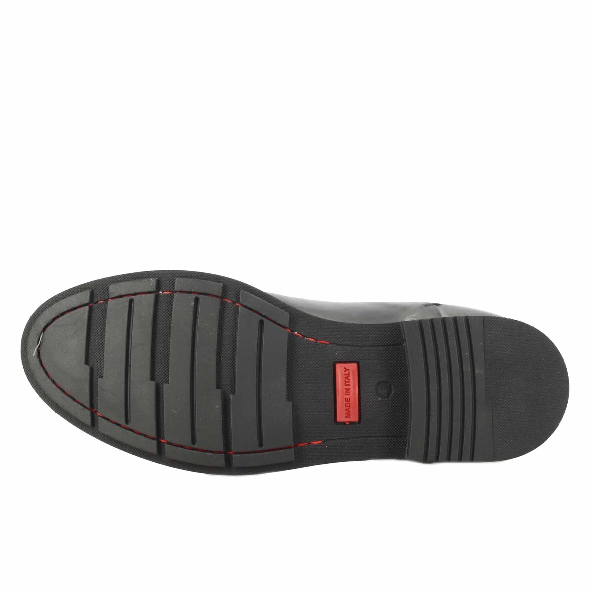 Stivaletto vintage in pelle da uomo colore grigio con allacciatura - LeonardoShoes