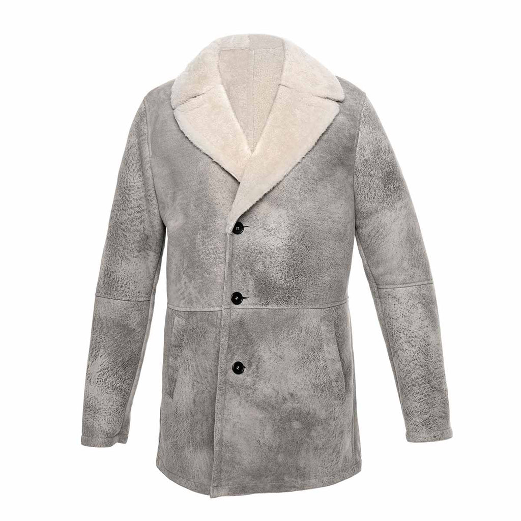 Veste Longue En Peau De Mouton Retournée Pour Homme - Taille 48, Fabriqué En Italie, Neuf Avec étiquettes