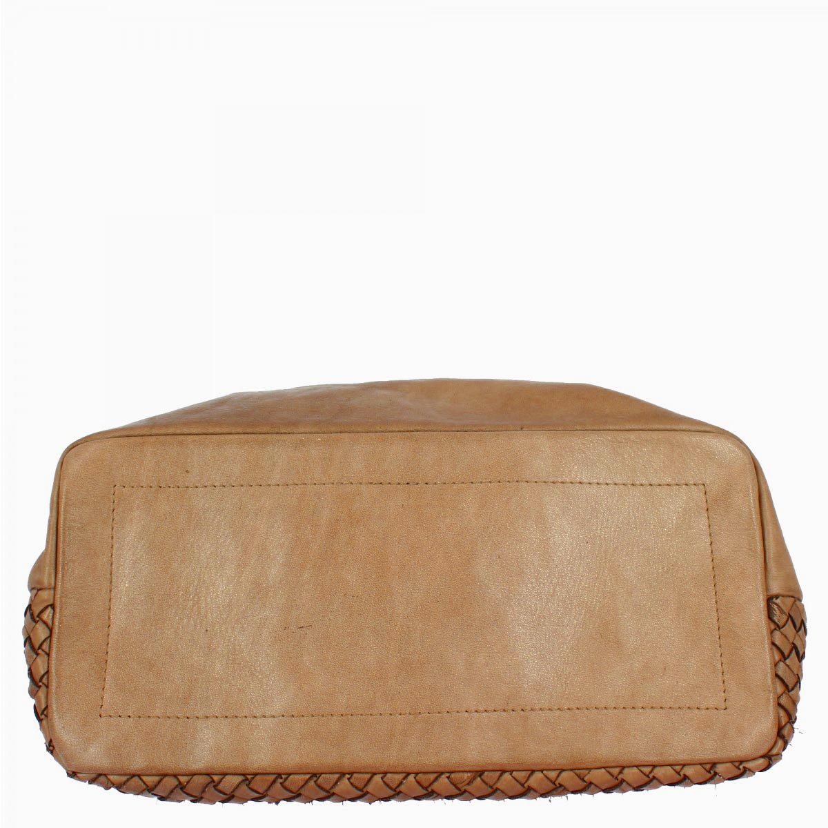 Borsa da donna Petrarca fatta a mano in pelle intrecciata cuoio con tracolla - LeonardoShoes