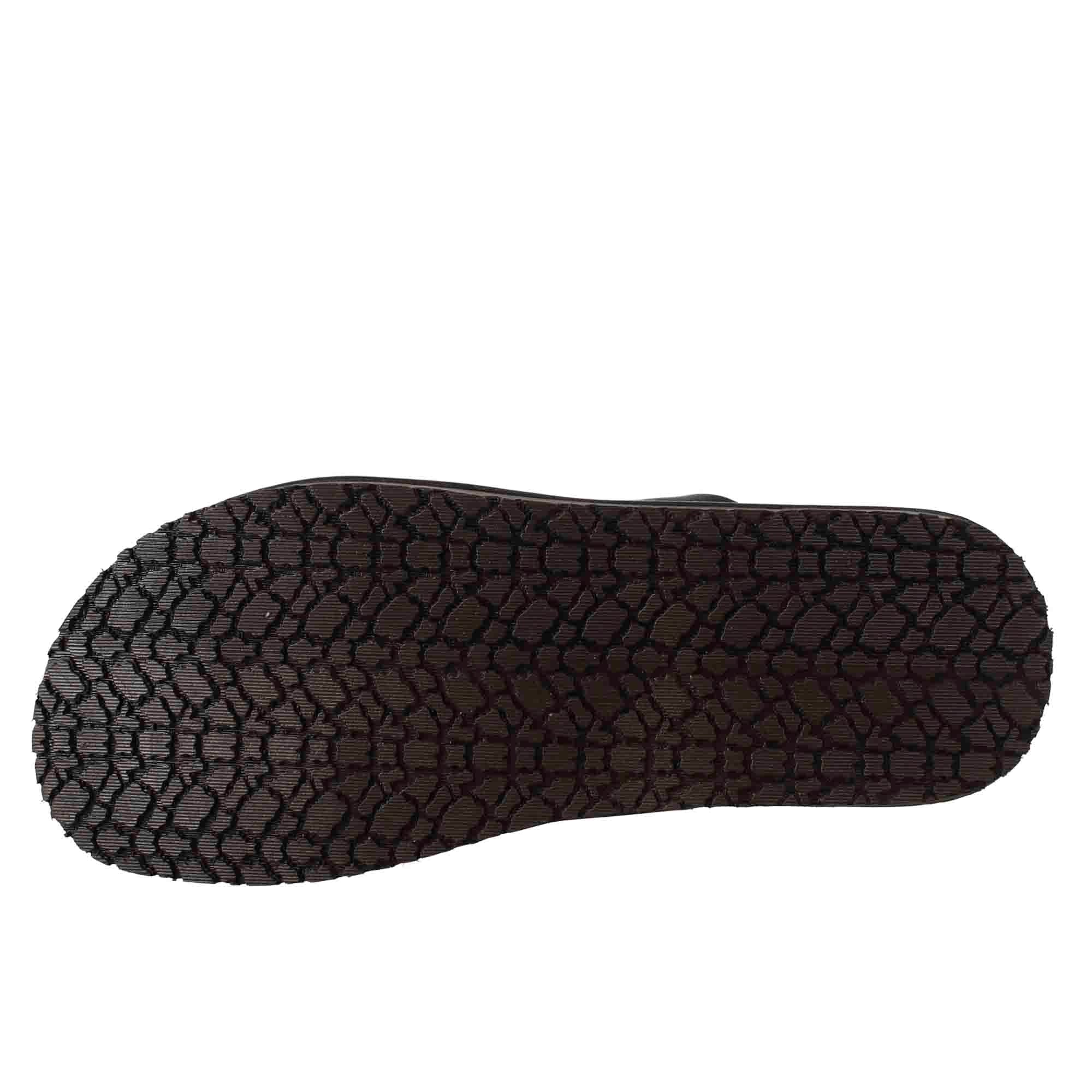 Sandali ciabatta con fasce incrociate da uomo fatti a mano in pelle nera - LeonardoShoes