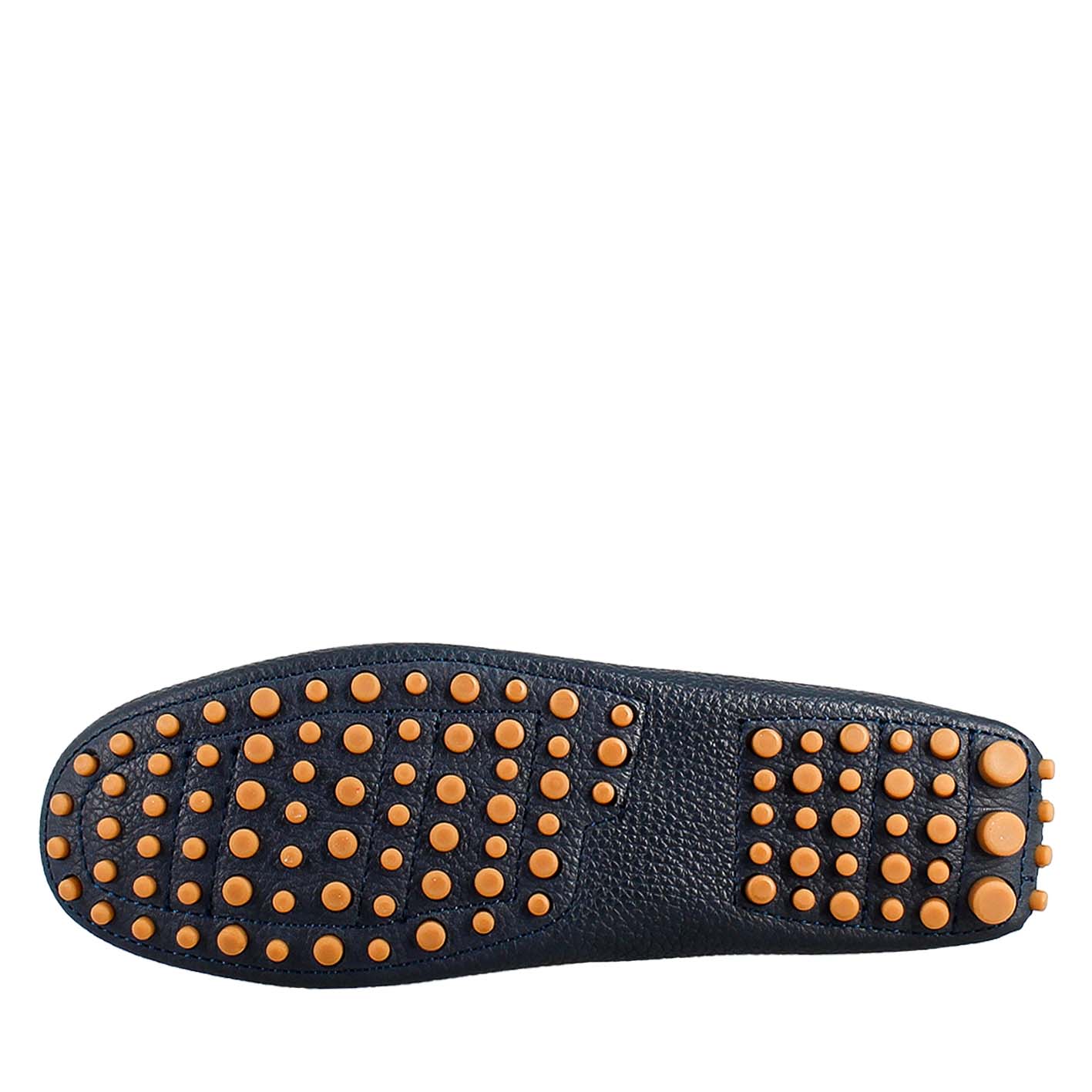 Mocassino da donna con lacci in pelle blu - LeonardoShoes