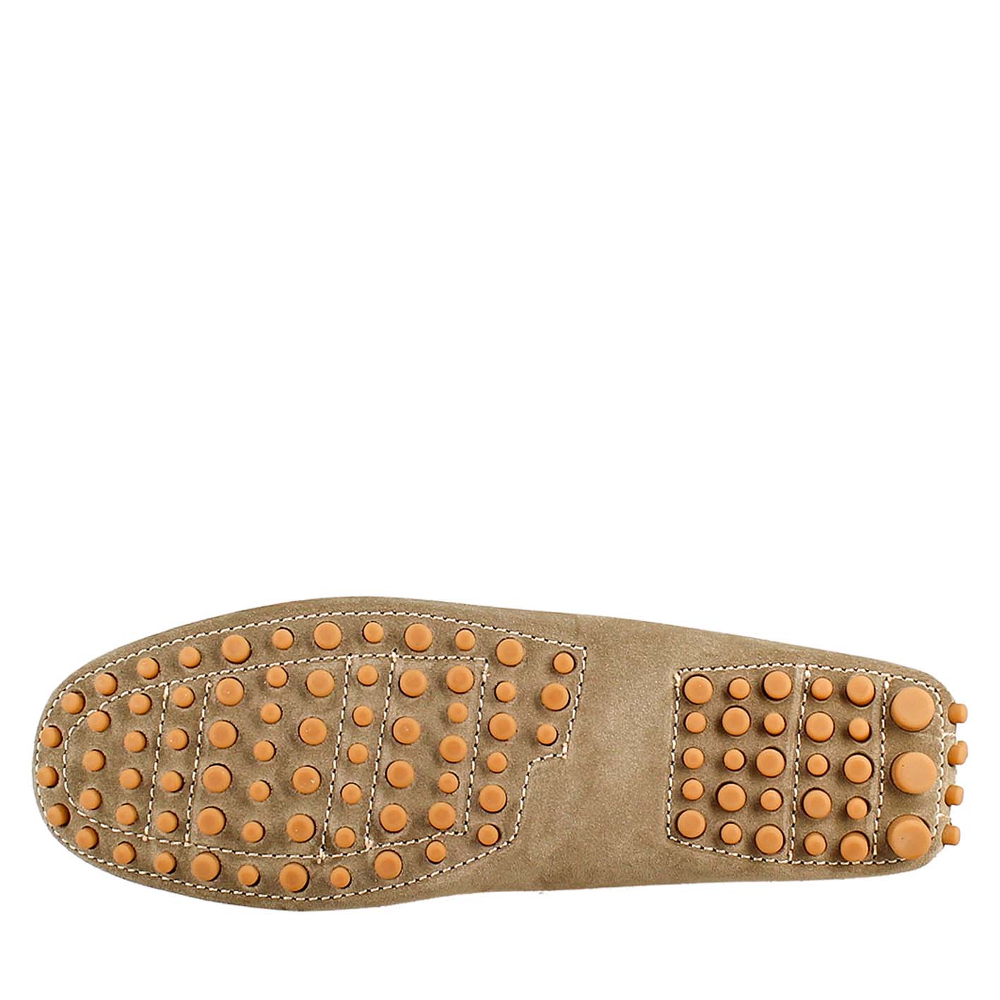 Mocassino da donna tubolare in pelle grigio - LeonardoShoes