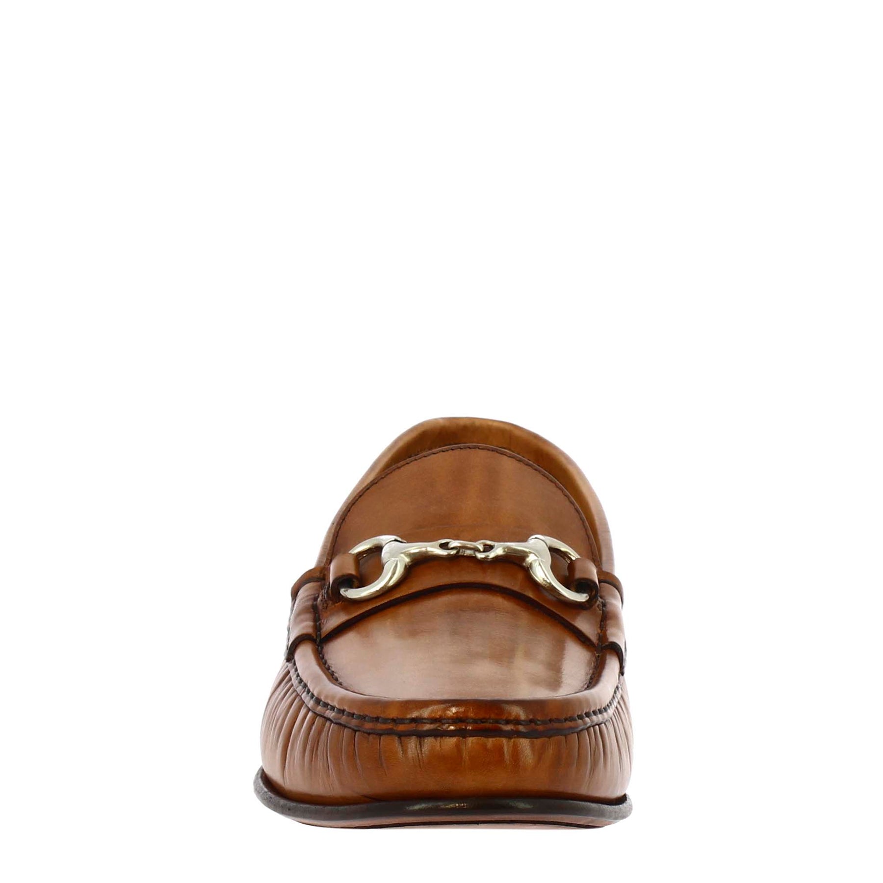 Handmade men's loafers in brown calf <tc>LEATHER</tc>