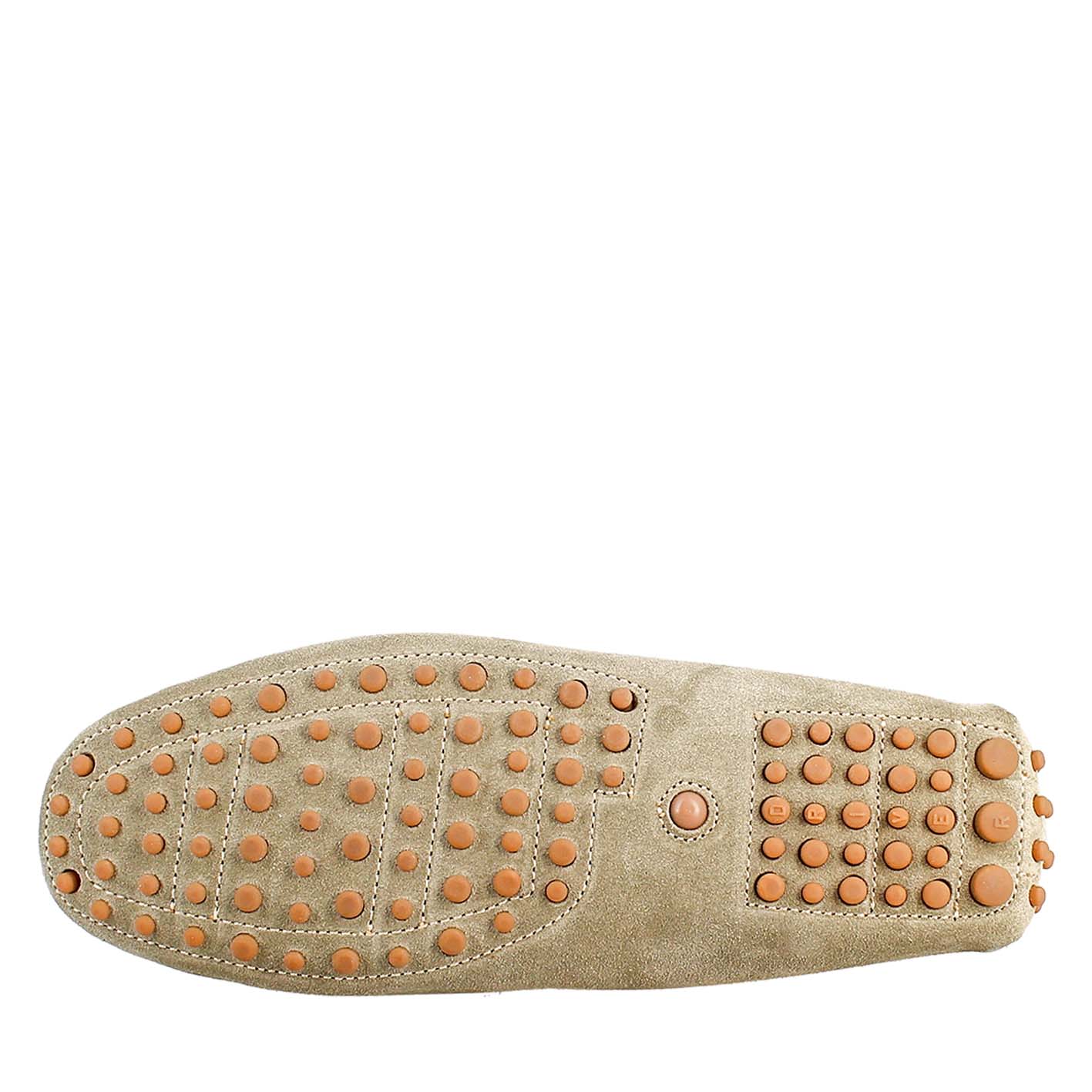 Mocassino grigio foderato da uomo in pelle scamosciata - LeonardoShoes