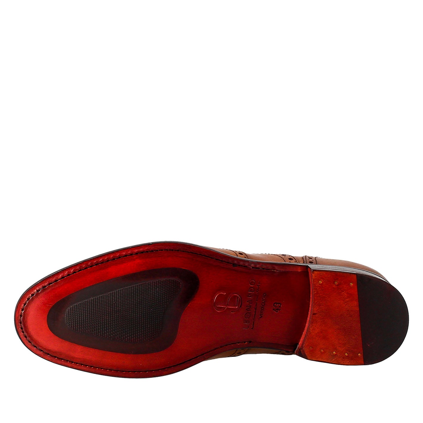 Richelieu élégant en cuir marron pour homme