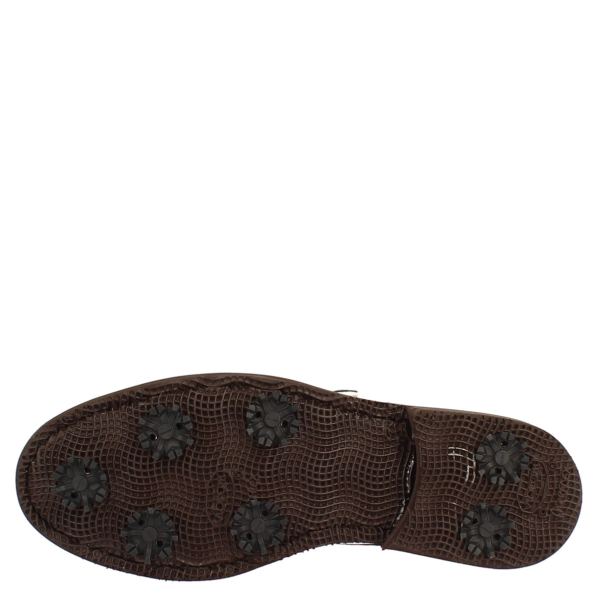 Scarpe con fibbia da golf in pelle bianca e vernice blu - LeonardoShoes