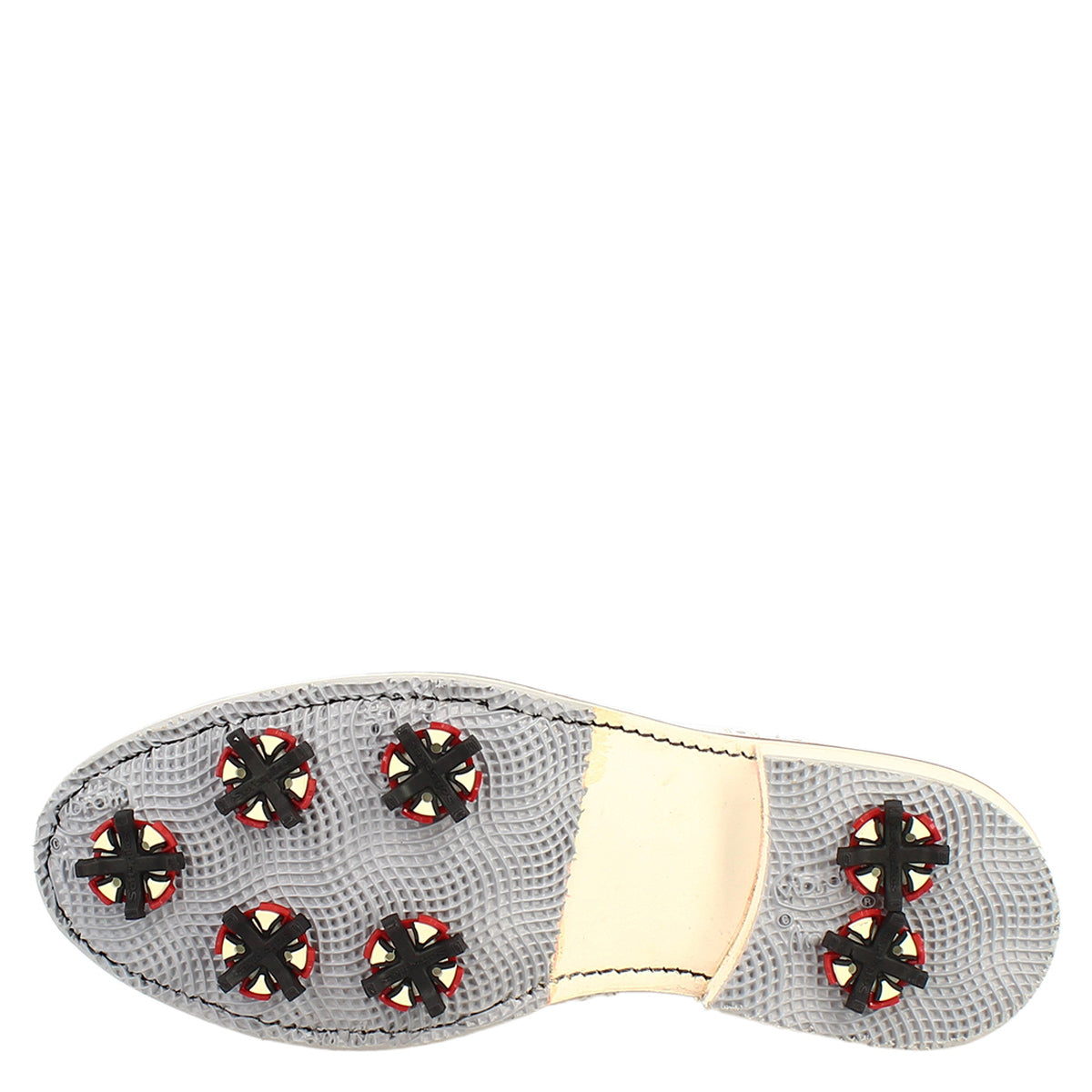 Scarpe da golf classiche brogues artigianali in pelle bianca - LeonardoShoes