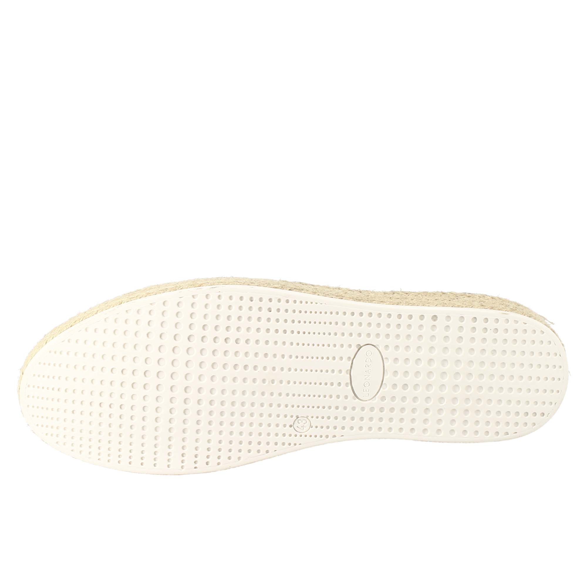Sneaker verde elegante da uomo in pelle intrecciata - LeonardoShoes