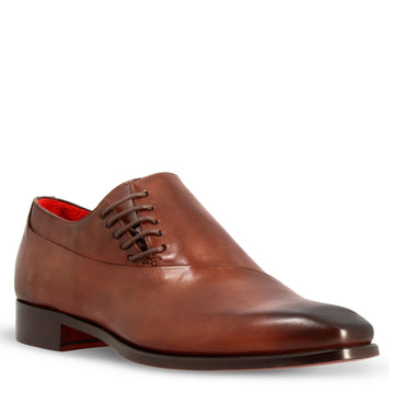 Scarpe eleganti da uomo in pelle color marrone - LeonardoShoes