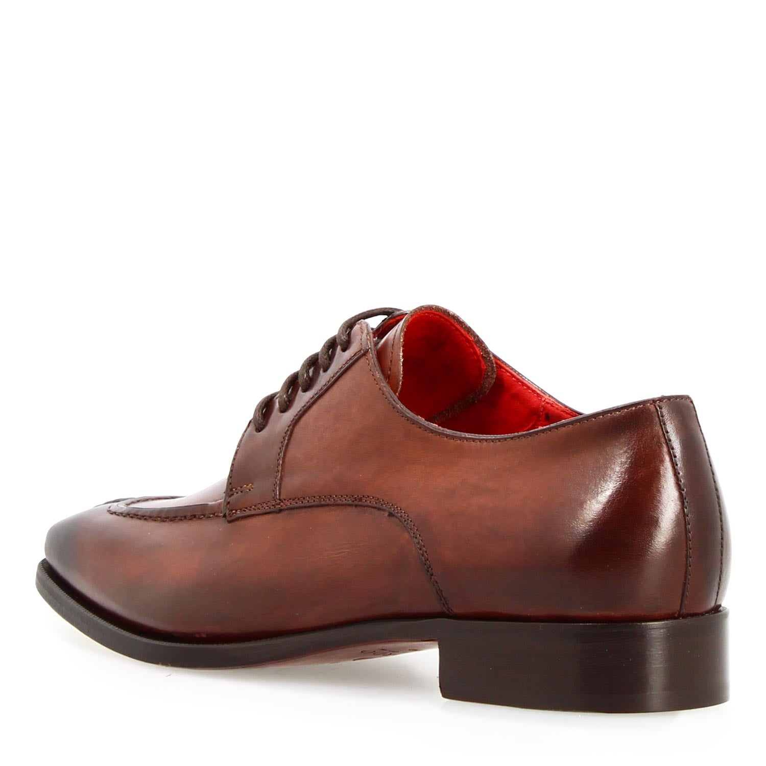 Alfeo braun handgefertigter herren derby aus leder