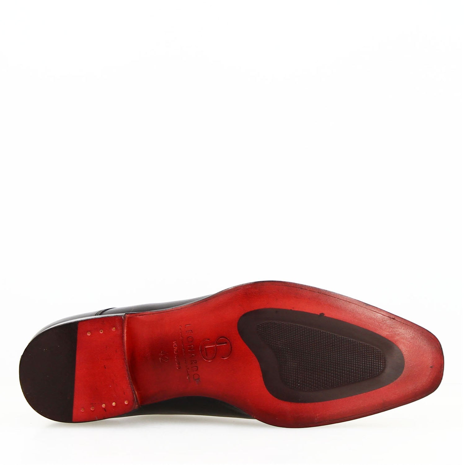 Alfeo black handcrafted Italian leather derby shoes for men
