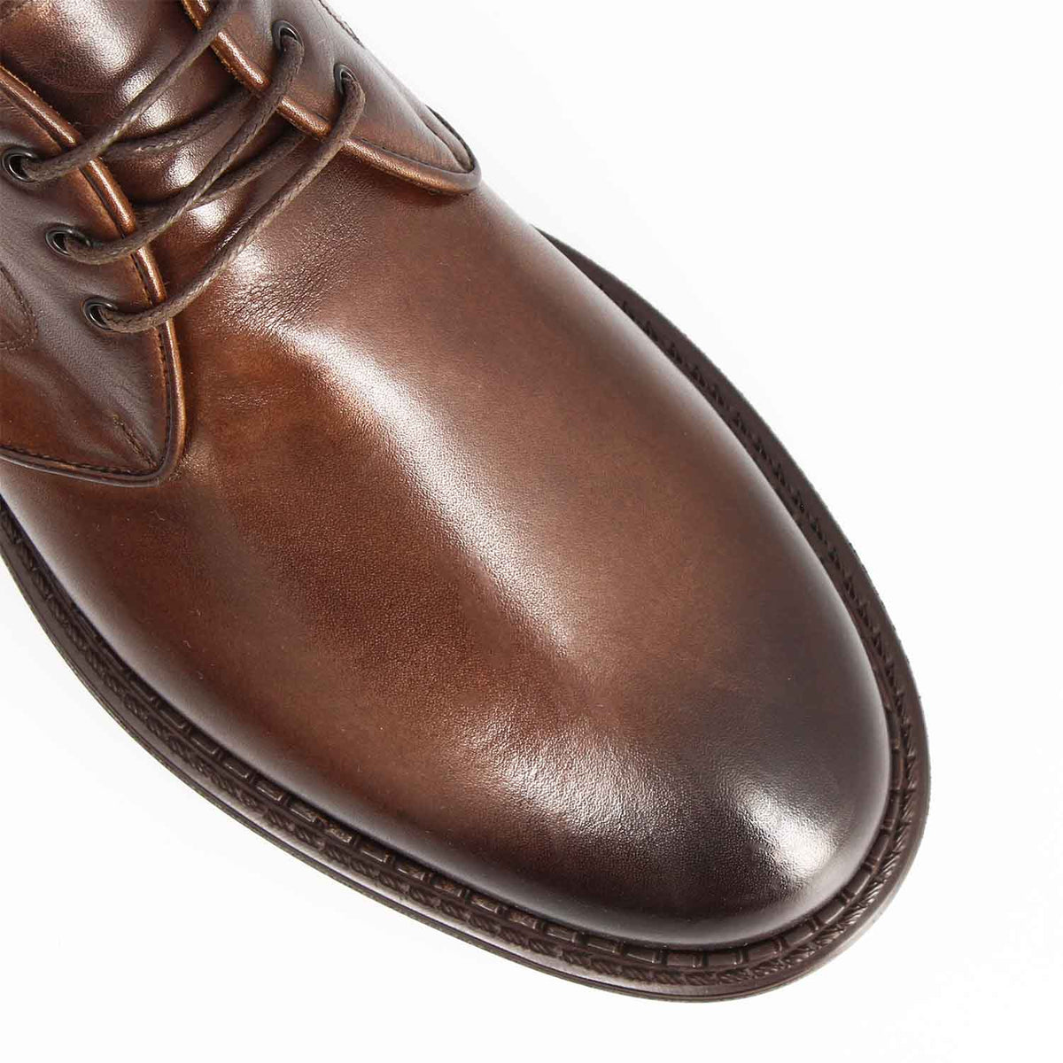 Bacco chukka boot da uomo in pelle marrone scuro