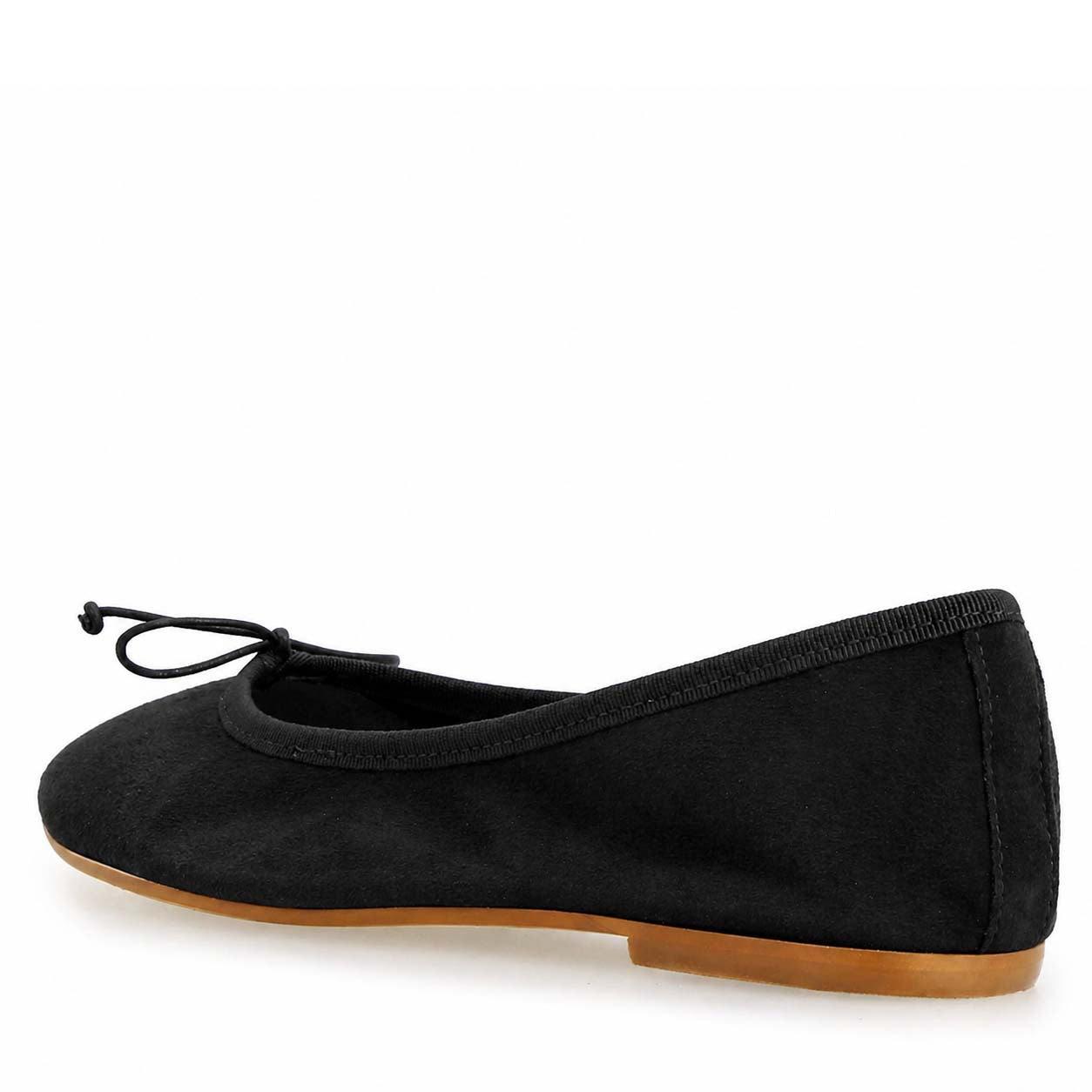 Ballerine da donna Fiocco in camoscio nero - LeonardoShoes