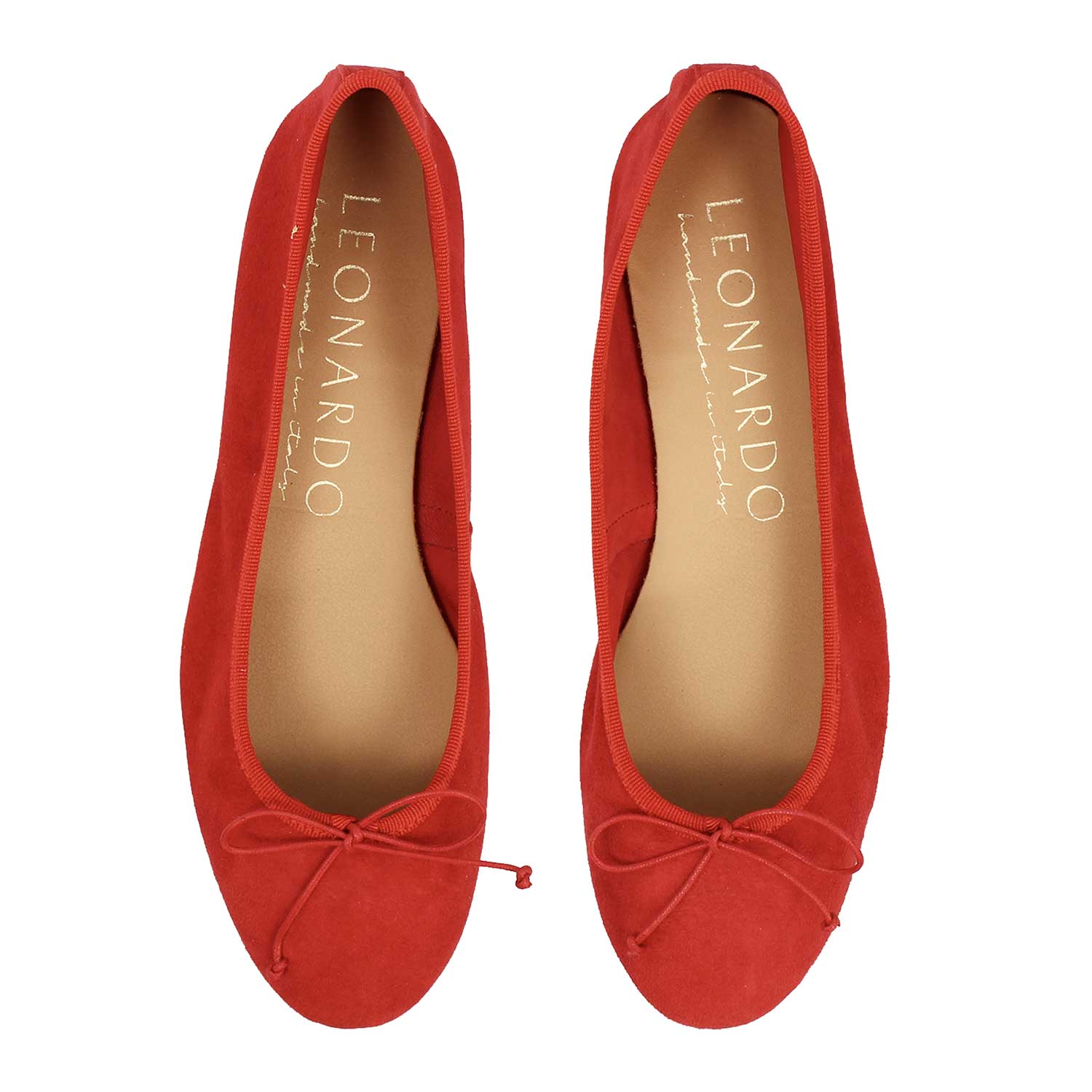 Ballerina-rosso-in-suede-Fiocco