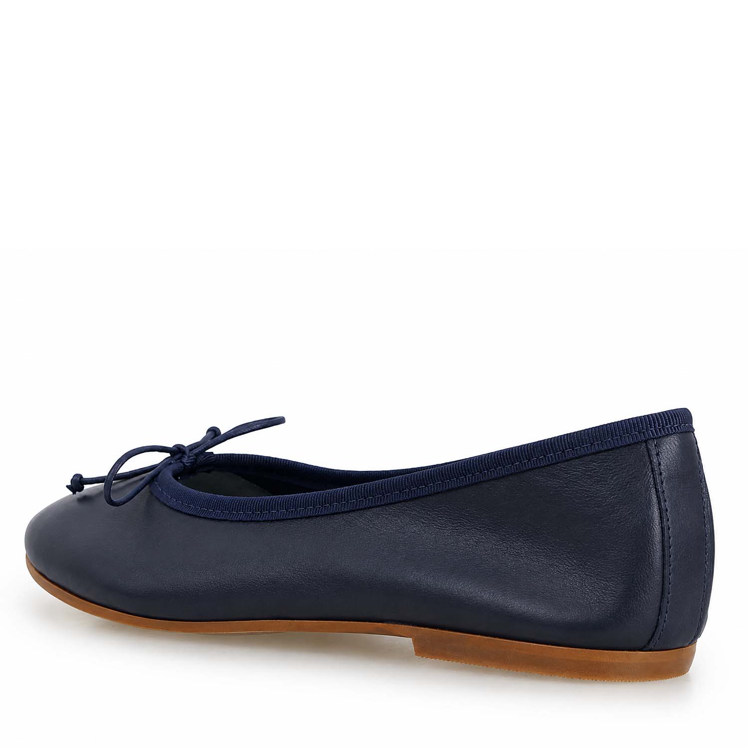 Blue leather ballet flats Fiocco for women