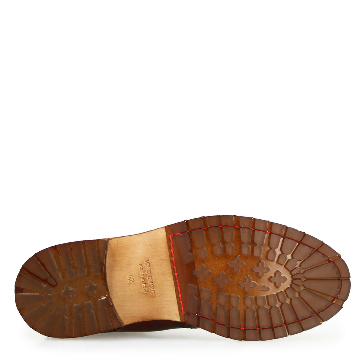 Basilio Herren Chelsea Boot im Budapester Stil in Braun