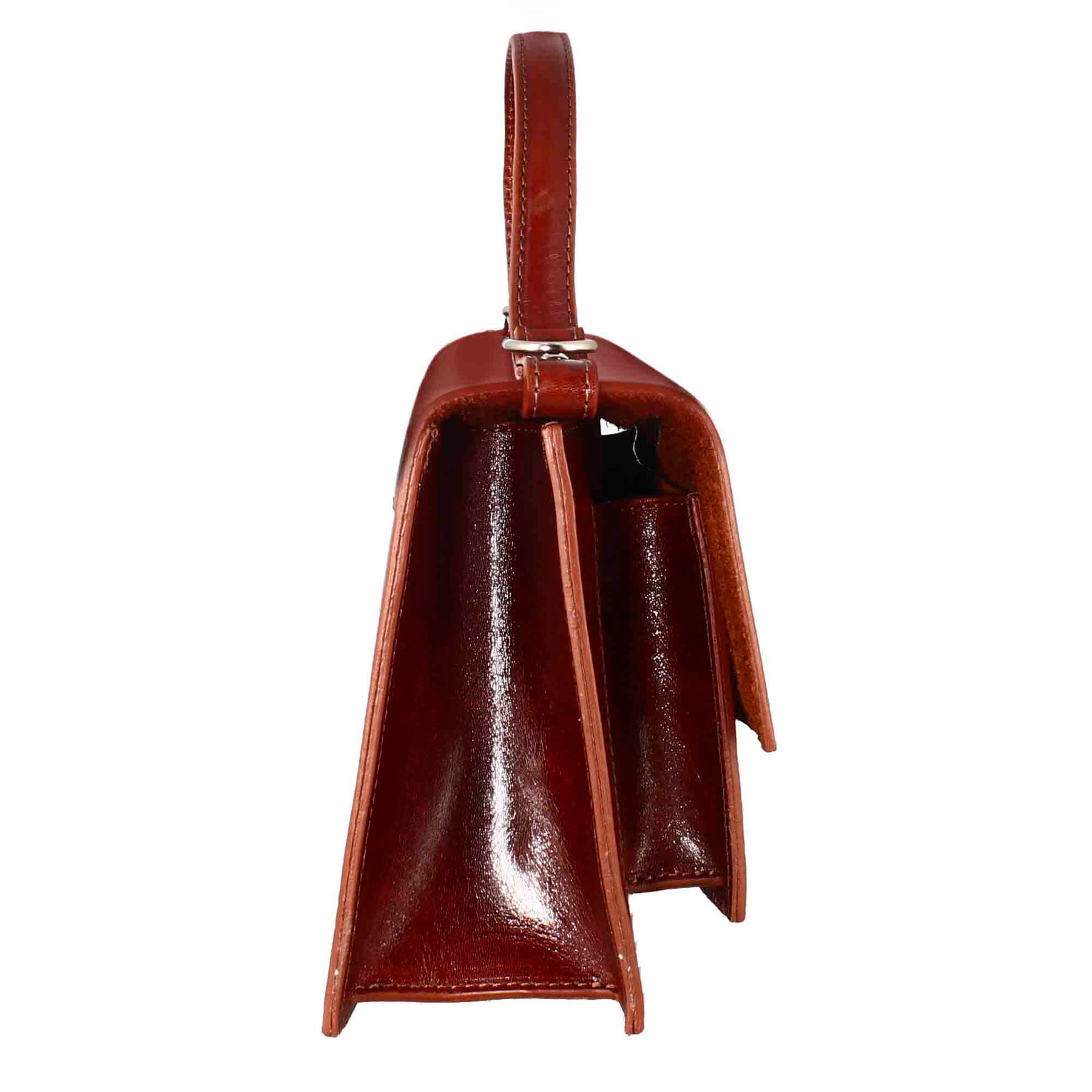 Classic women's Contessina bag in smooth brown leather